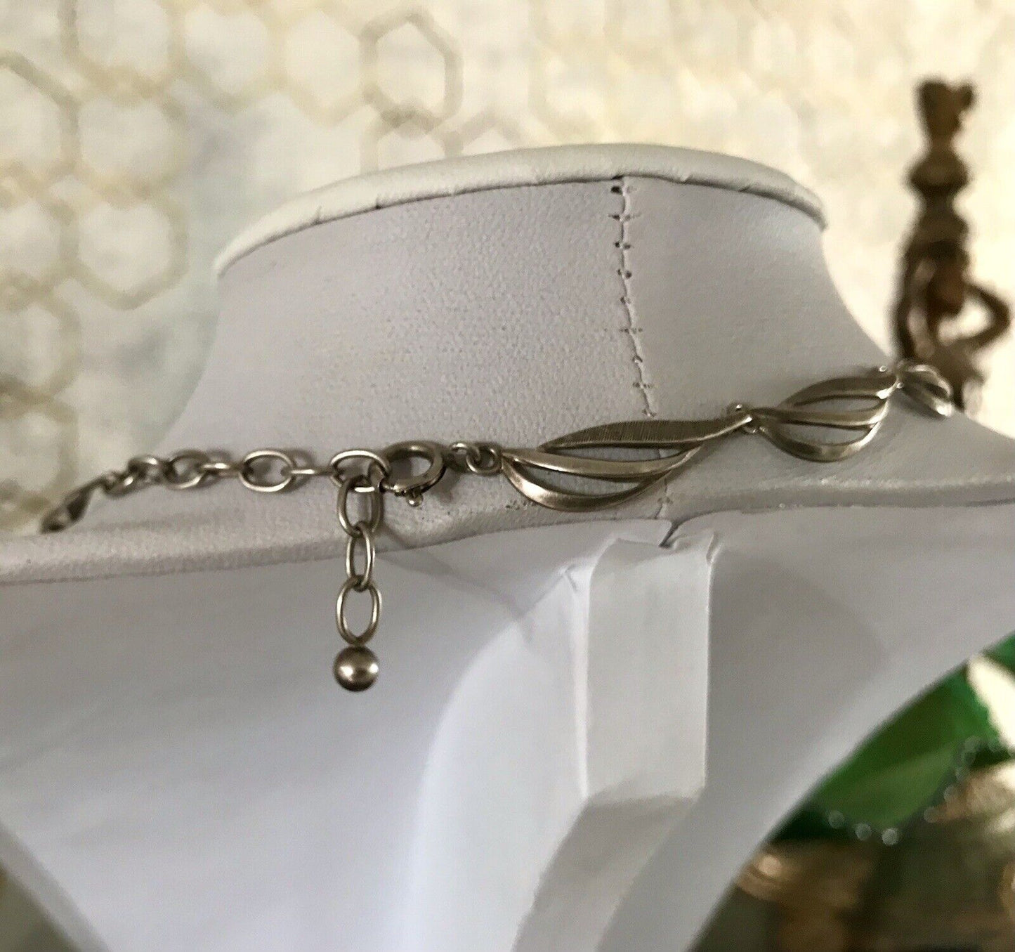 Alt Vintage Edel 800 Silber Collier Halskette