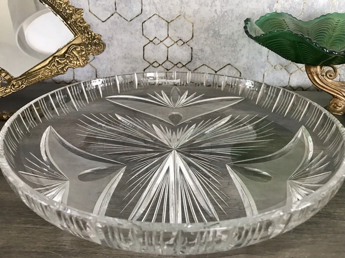 Vintage Bleikristall Schale Glasschale Kristallglas Glas Schliff EDEL wundervoll