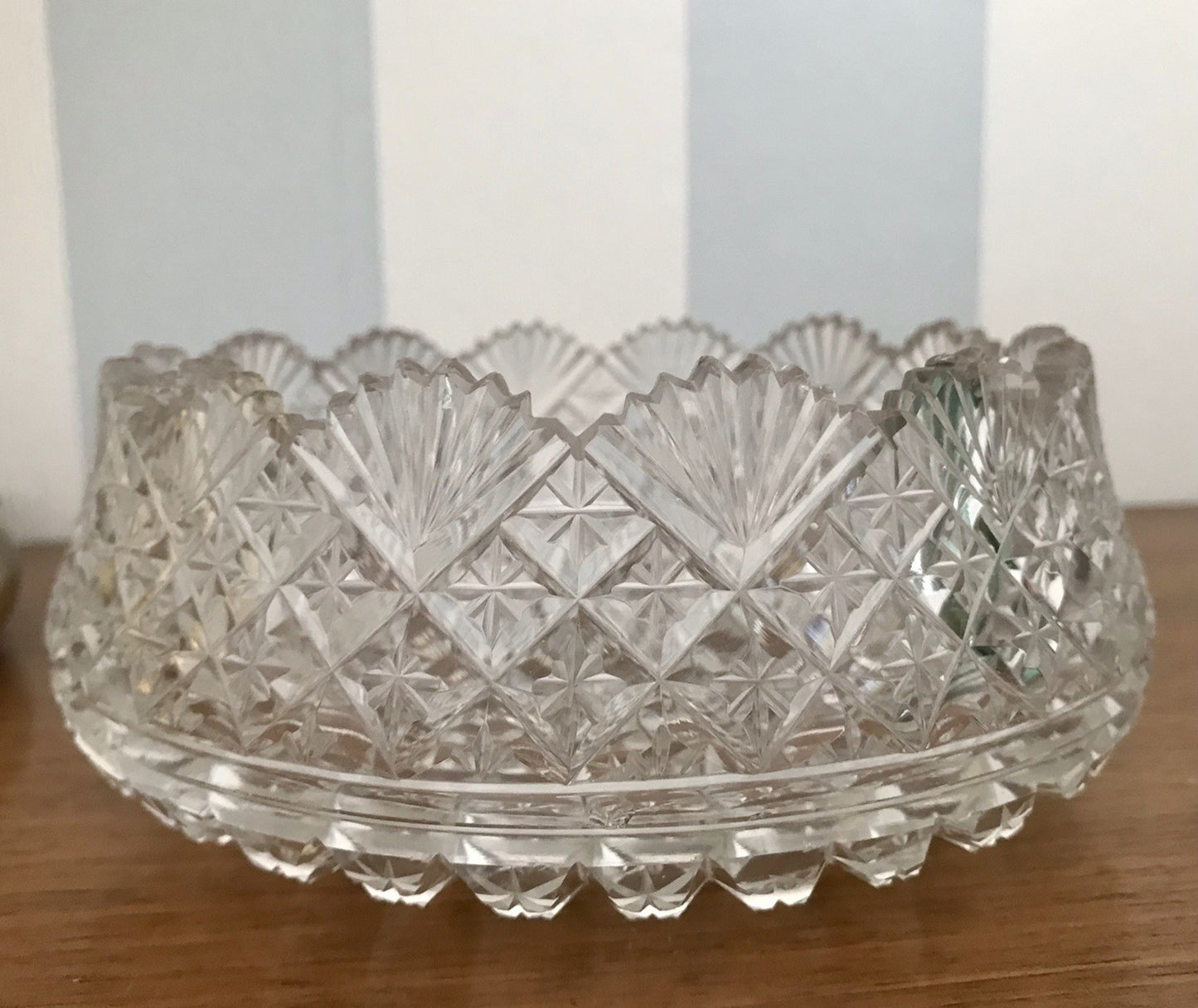 Antik Bleikristall Schale Glasschale Anbietschale Kristallglas Glas wundervoll!