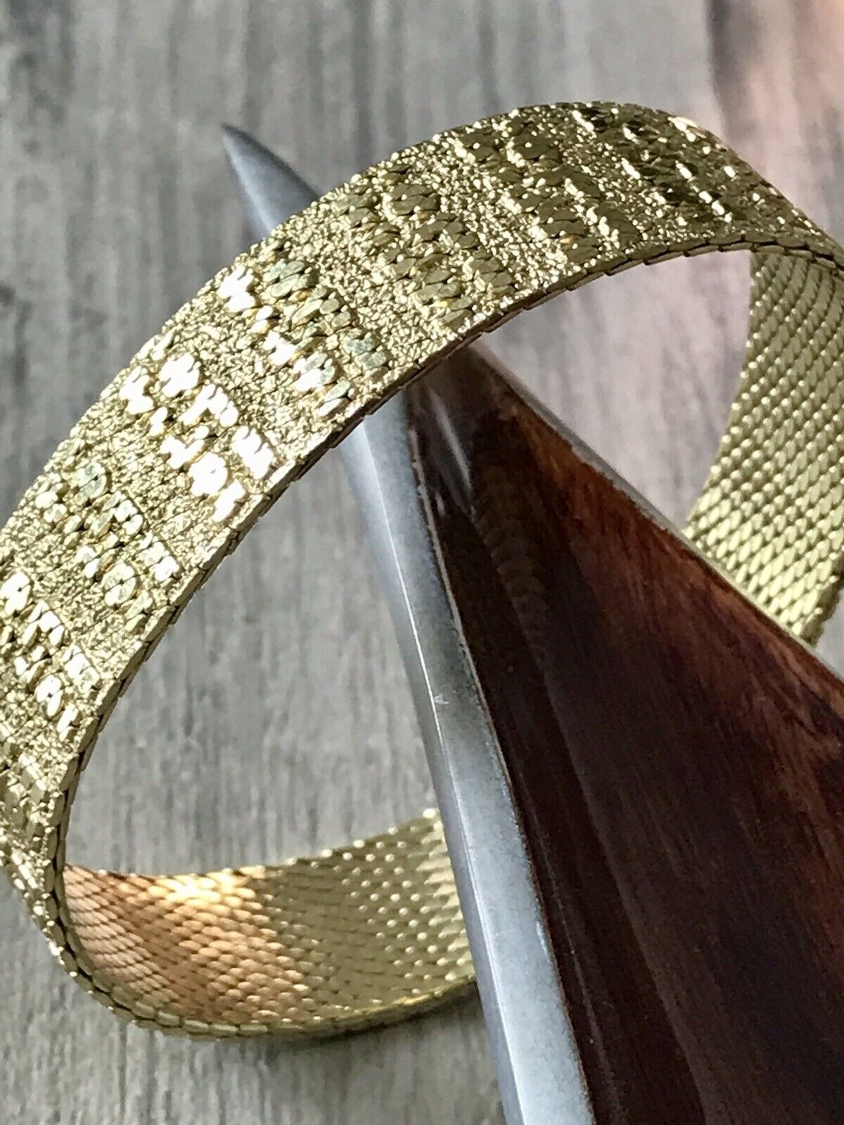 Vintage wunderschönes Teppicharmband Armband vergoldet Amer. Doublè Andreas Daub