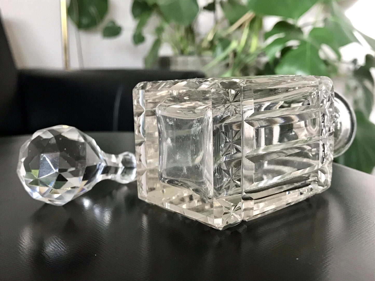 Antik Baccarat? SEHR EDEL 1 Flakon kleine Karaffe Bleikristall Schliff