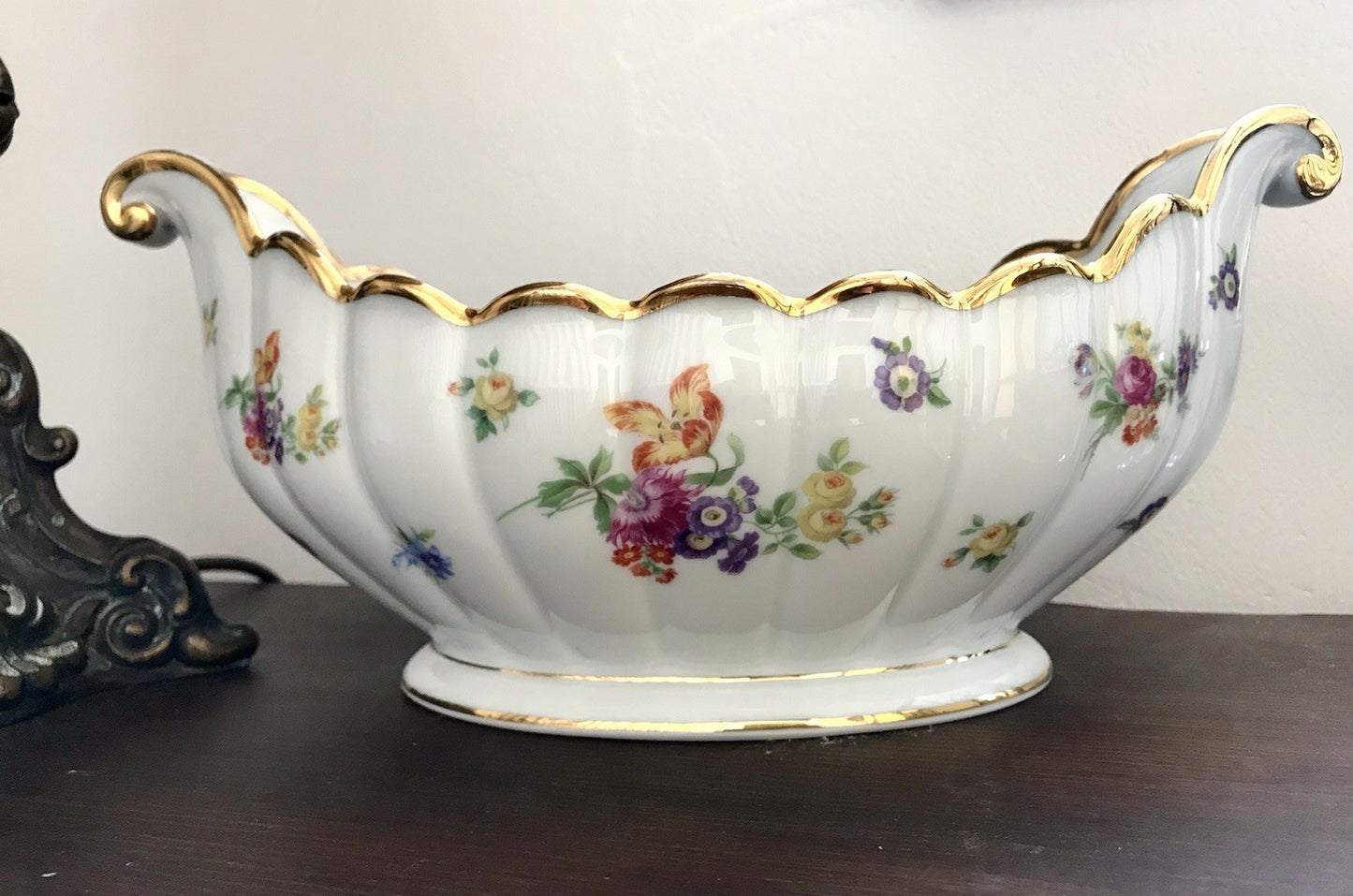 Antik Art Déco Edel Porzellan Zierschale Schale Jardiniere Prunkschale Thomas