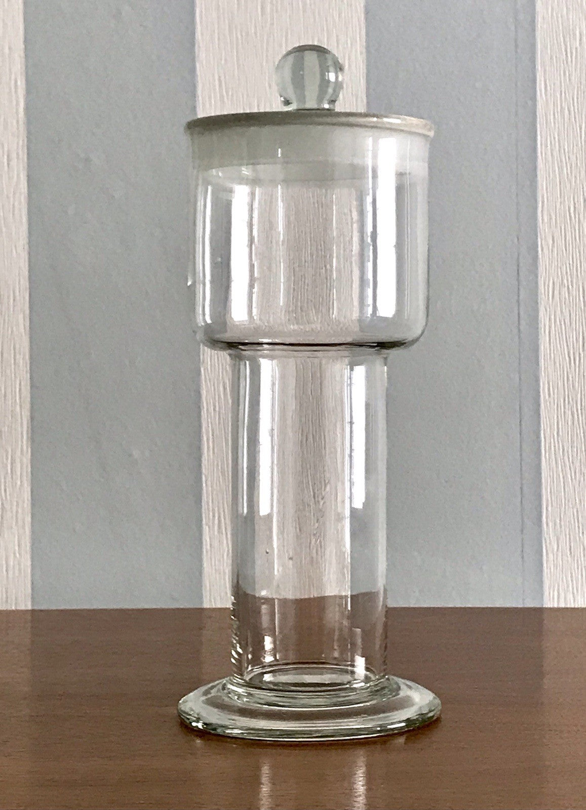 Antik seltene Art Déco Glasdose Deckeldose Dose Gefäß Glas