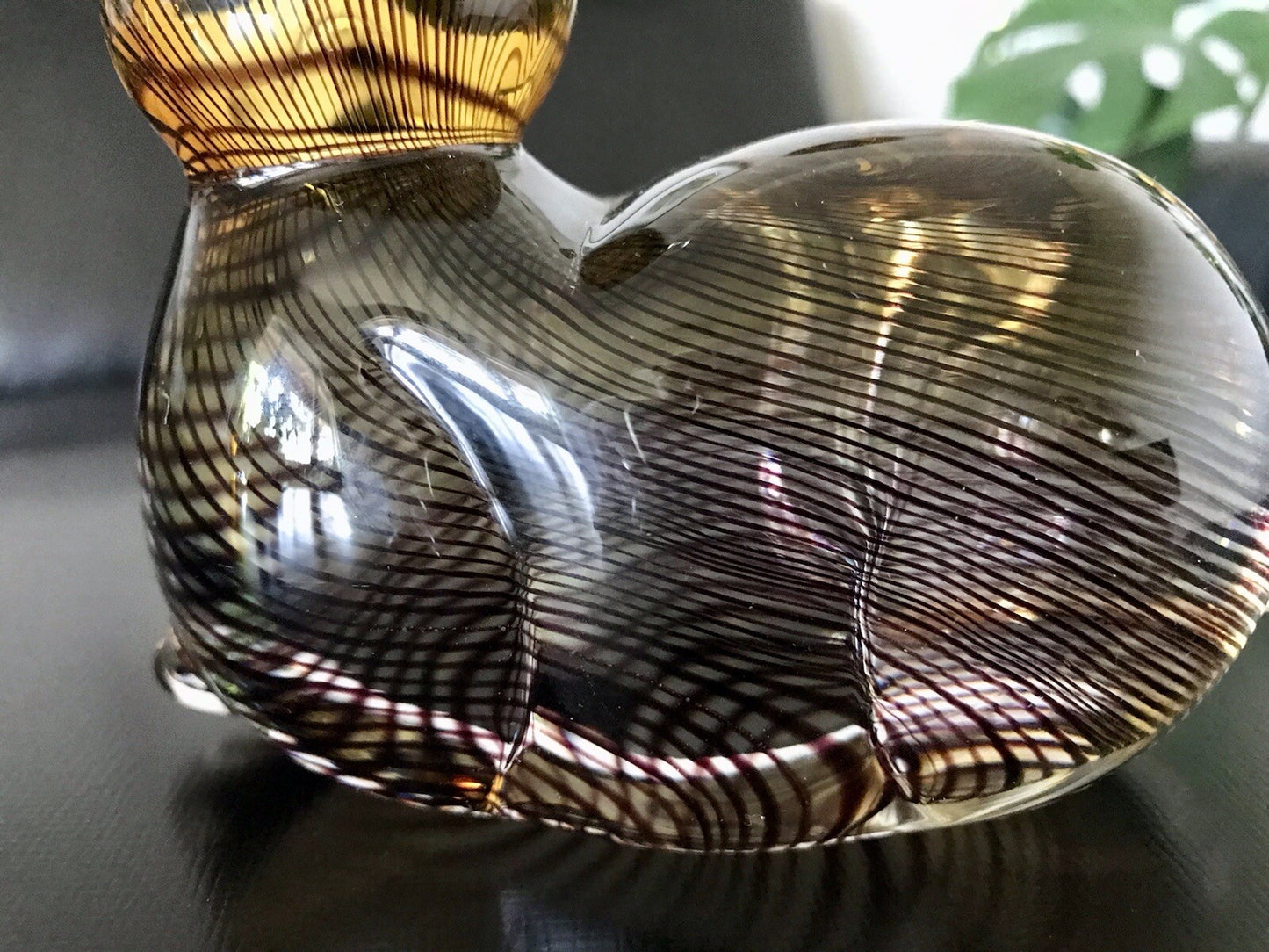 Vintage Murano? 60er Katze Figur Skulptur Briefbeschwerer Glas mundgeblasen
