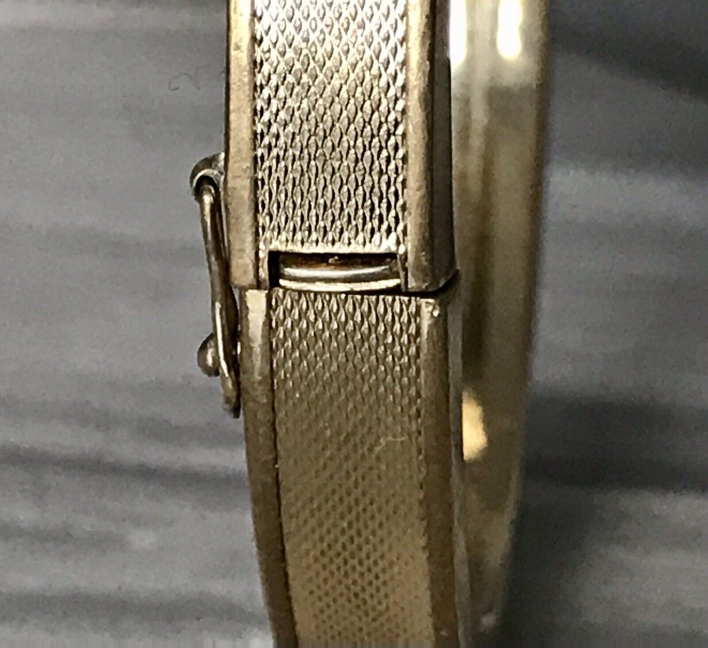 Antik Vintage SP Armband Armreif Klapp- Armspange Amerik. Doublè vergoldet gold