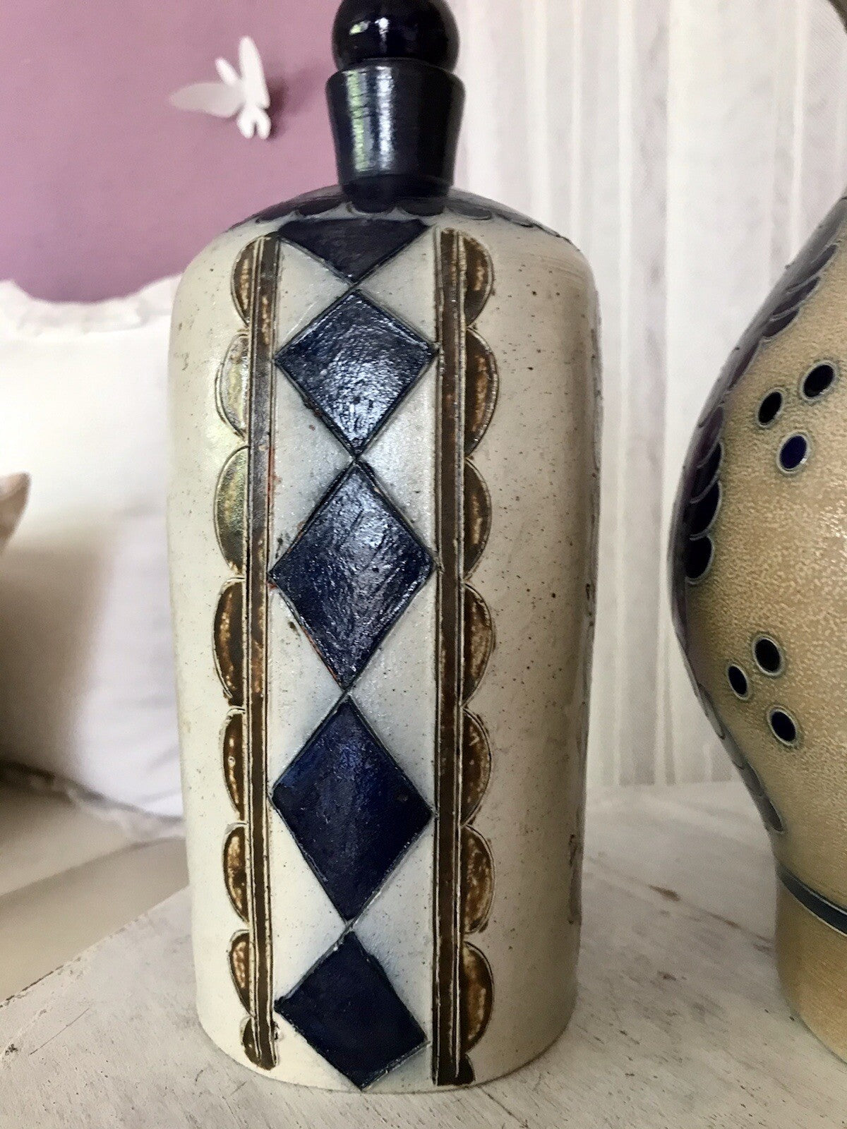 Vintage Karaffe Flasche Schnapsflasche Keramik Steinzeug Westerwald?