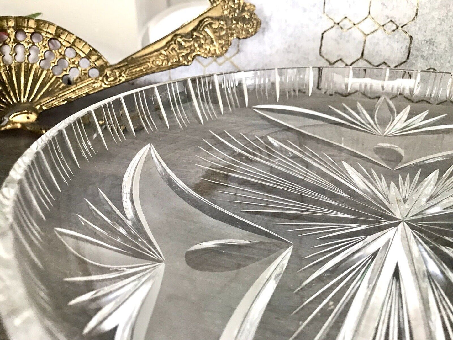 Vintage Bleikristall Schale Glasschale Kristallglas Glas Schliff EDEL wundervoll