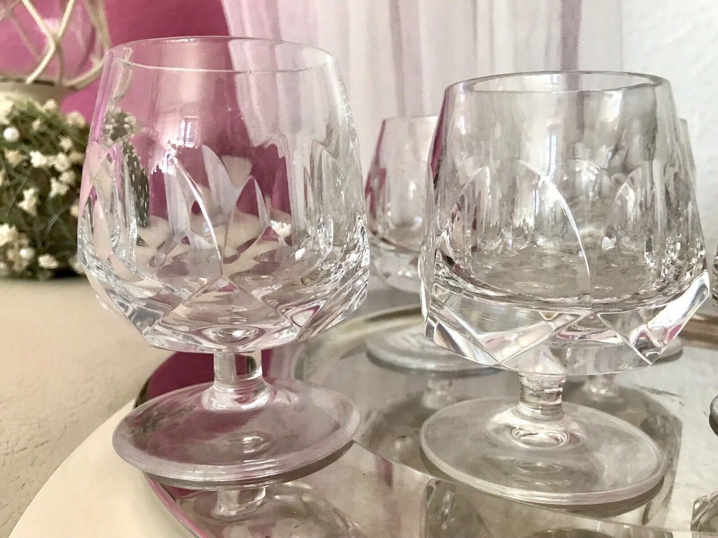 Vintage EDEL 6 Cognacschwenker Cognac Gläser Kristallglas Nachtmann Alexandra