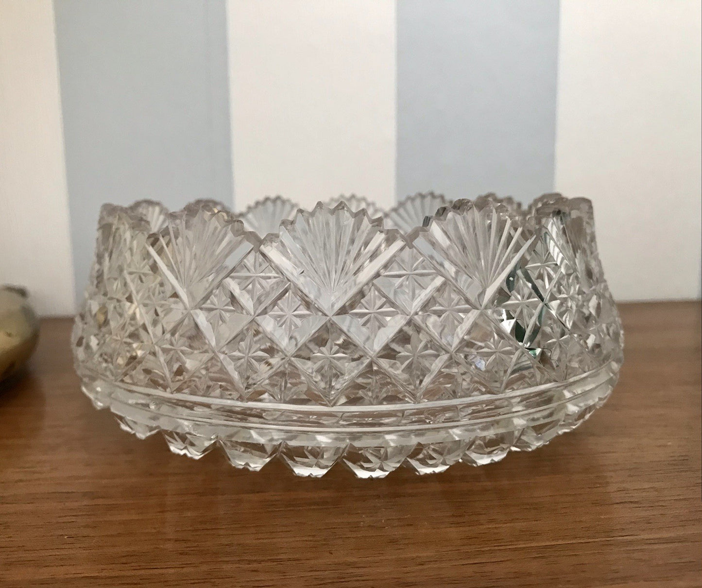 Antik Bleikristall Schale Glasschale Anbietschale Kristallglas Glas wundervoll!