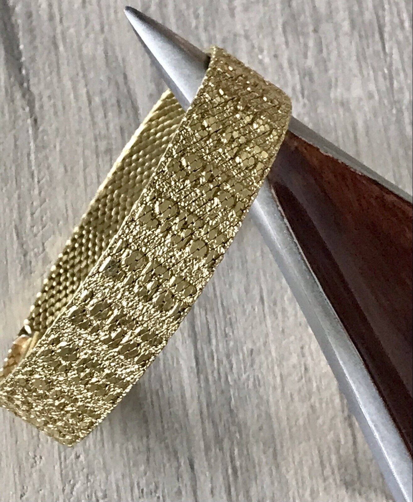 Vintage wunderschönes Teppicharmband Armband vergoldet Amer. Doublè Andreas Daub