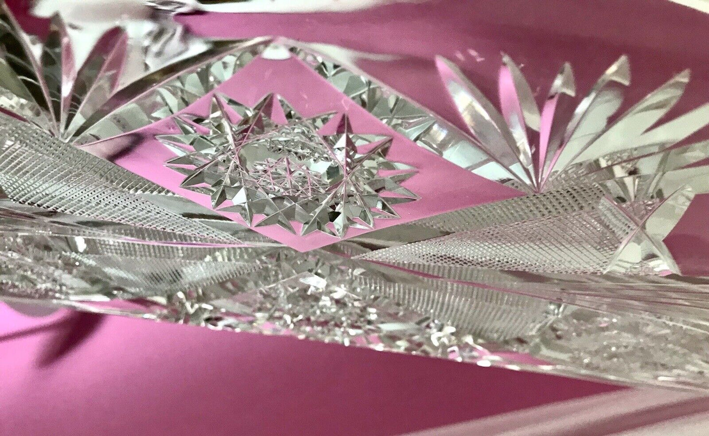 Antik Bleikristall Schale Glasschale Kristallglas Glas Schliff EDEL Groß