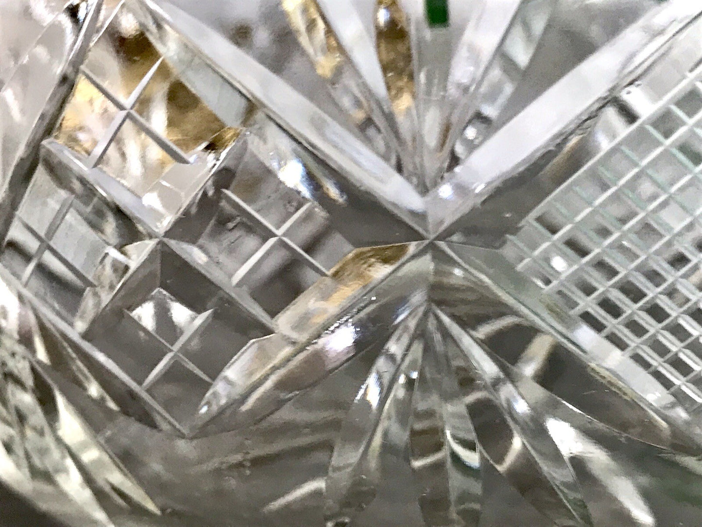 Antik Bleikristall Schale Glasschale Kristallglas Glas edel Salatschale Schlif