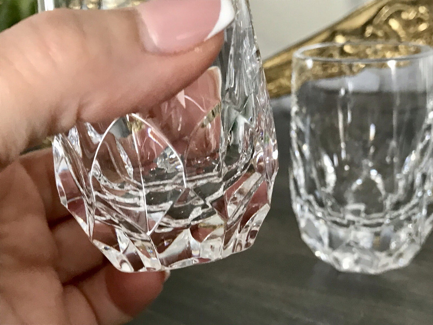 Vintage Edel 3x Schnapsgläser Gläser Kristallglas Peill & Putzler Bleikristall