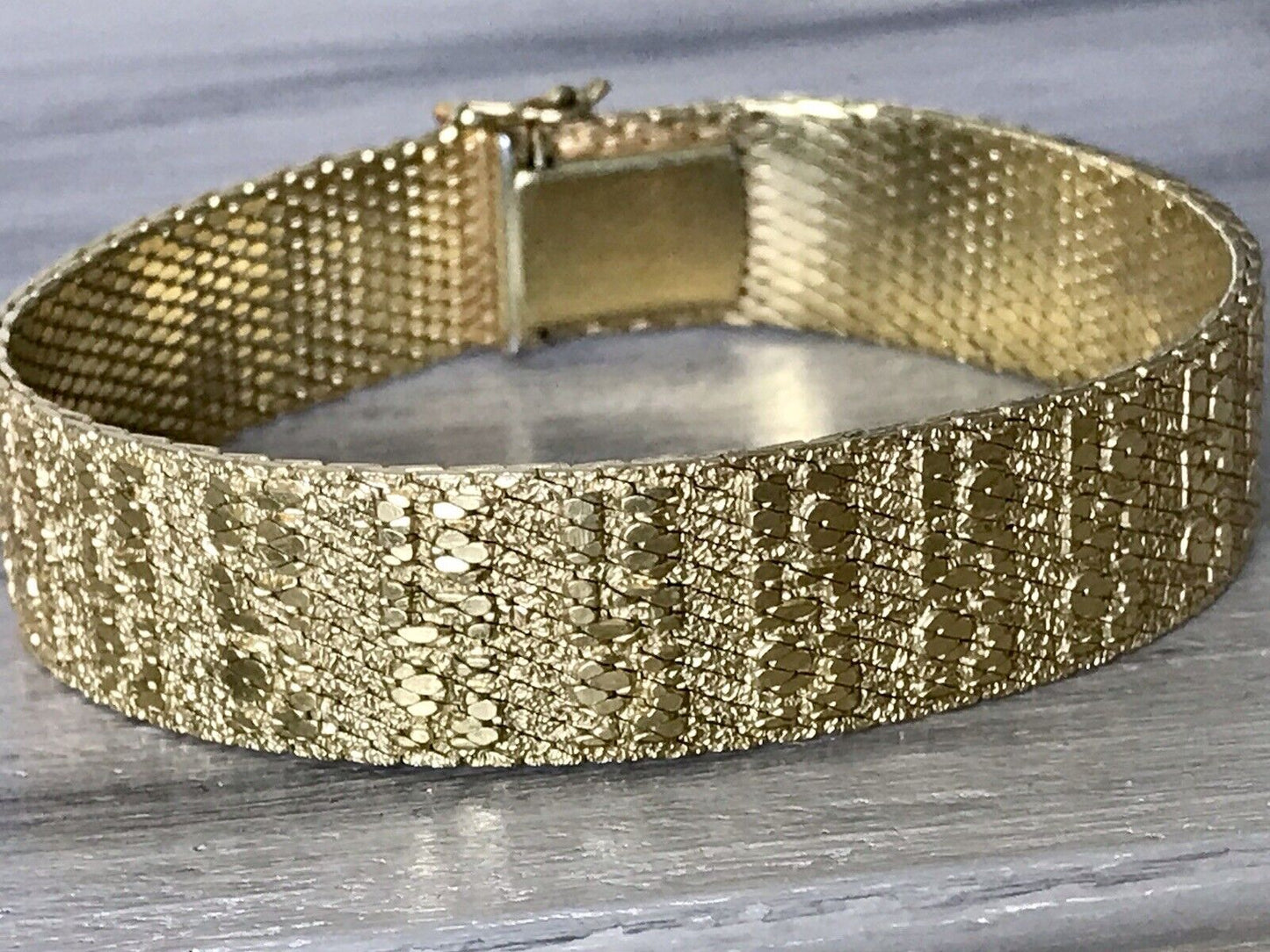 Vintage wunderschönes Teppicharmband Armband vergoldet Amer. Doublè Andreas Daub