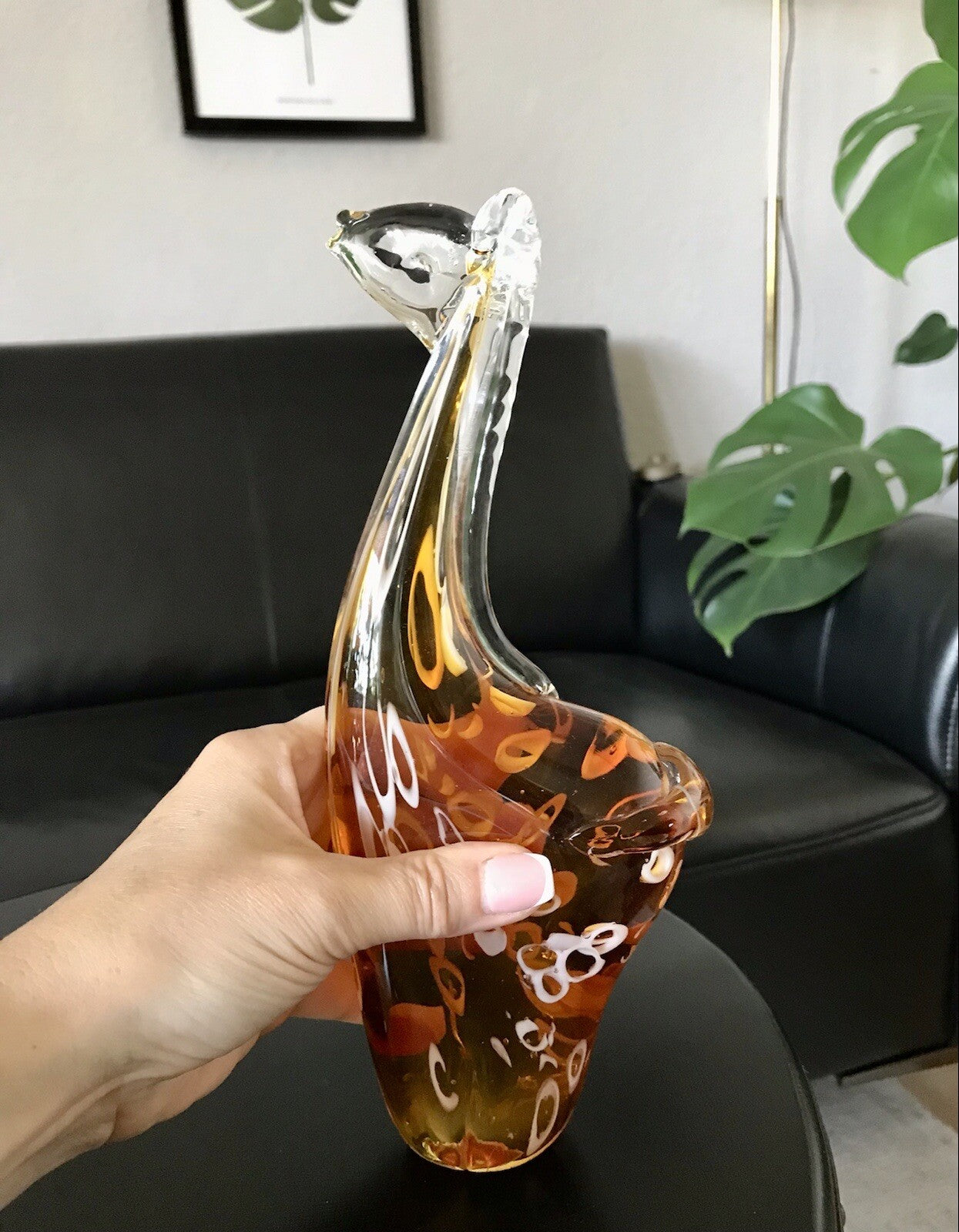 Vintage Murano? 60er Giraffe Figur Skulptur Briefbeschwerer? Glas mundgeblasen