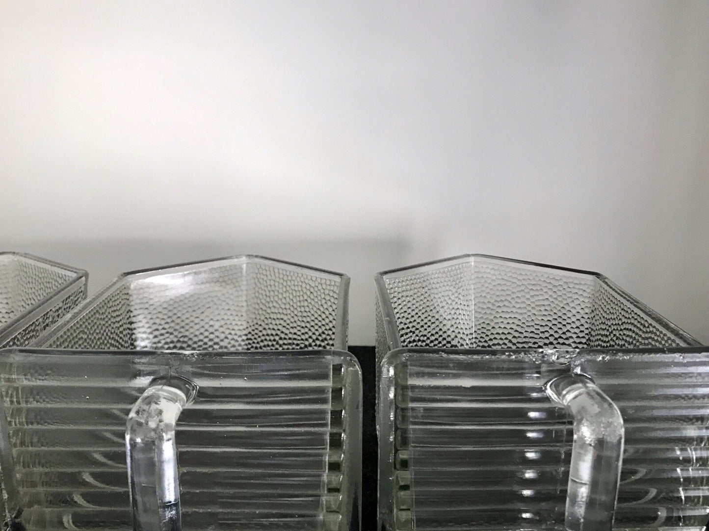 Antik 8 Art Déco Vintage Schütten Glas Pressglas Ponce Vorratsgefäße