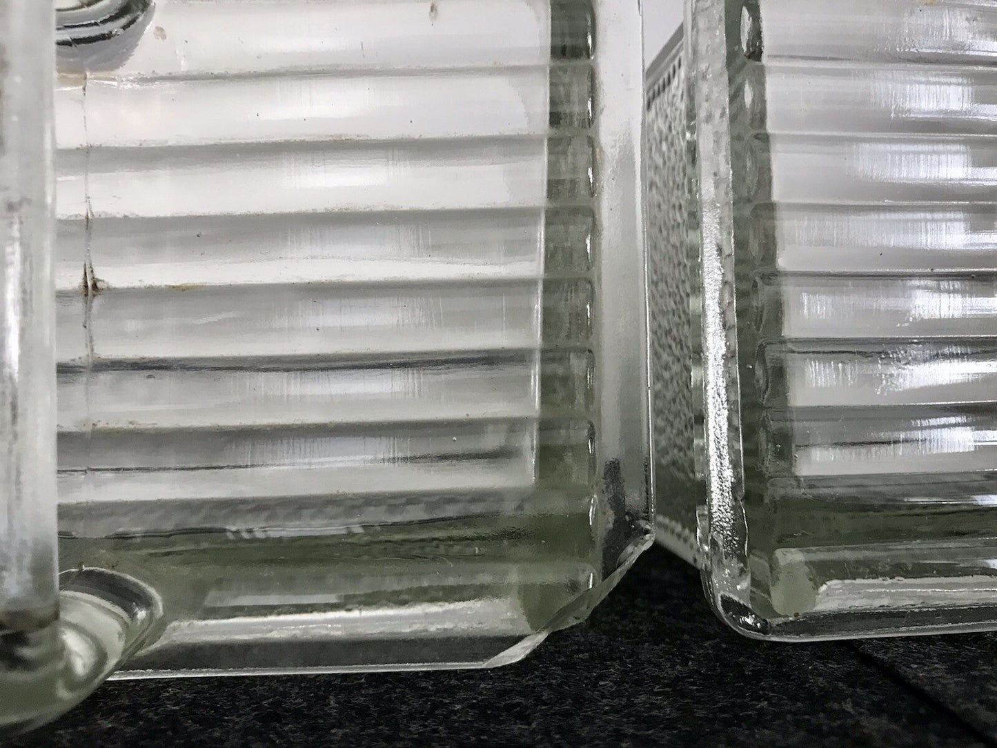 Antik 8 Art Déco Vintage Schütten Glas Pressglas Ponce Vorratsgefäße
