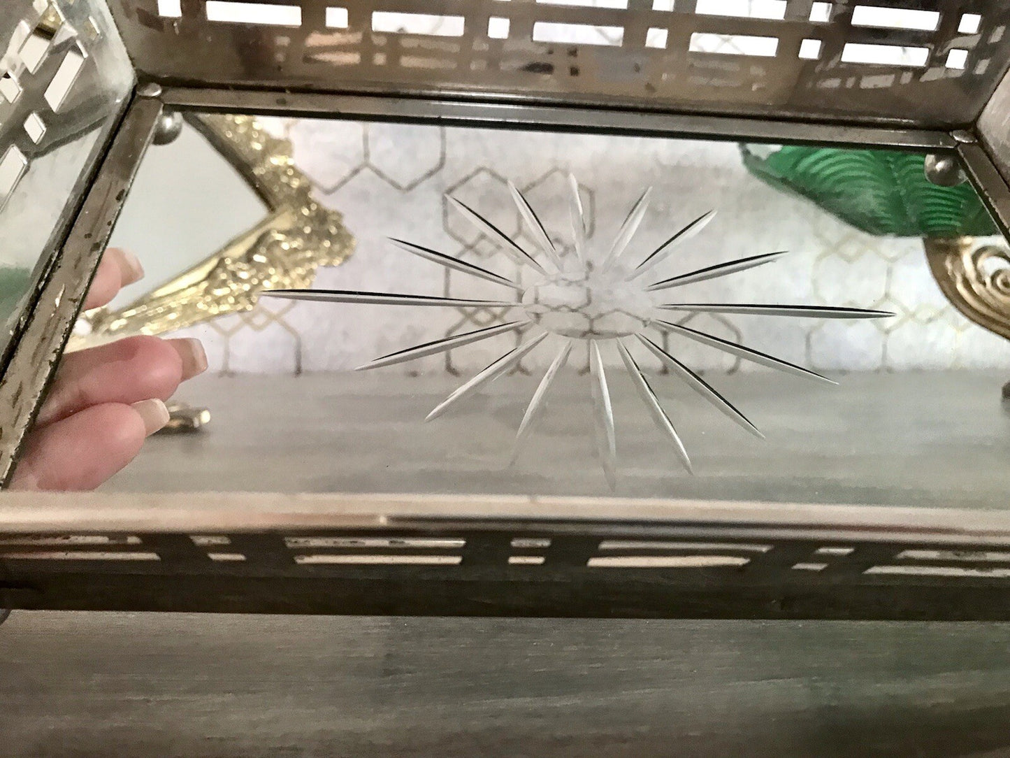Antik Jugendstil Art Déco Schale versilbert? Argentor? Jardiniere Tafelaufsatz