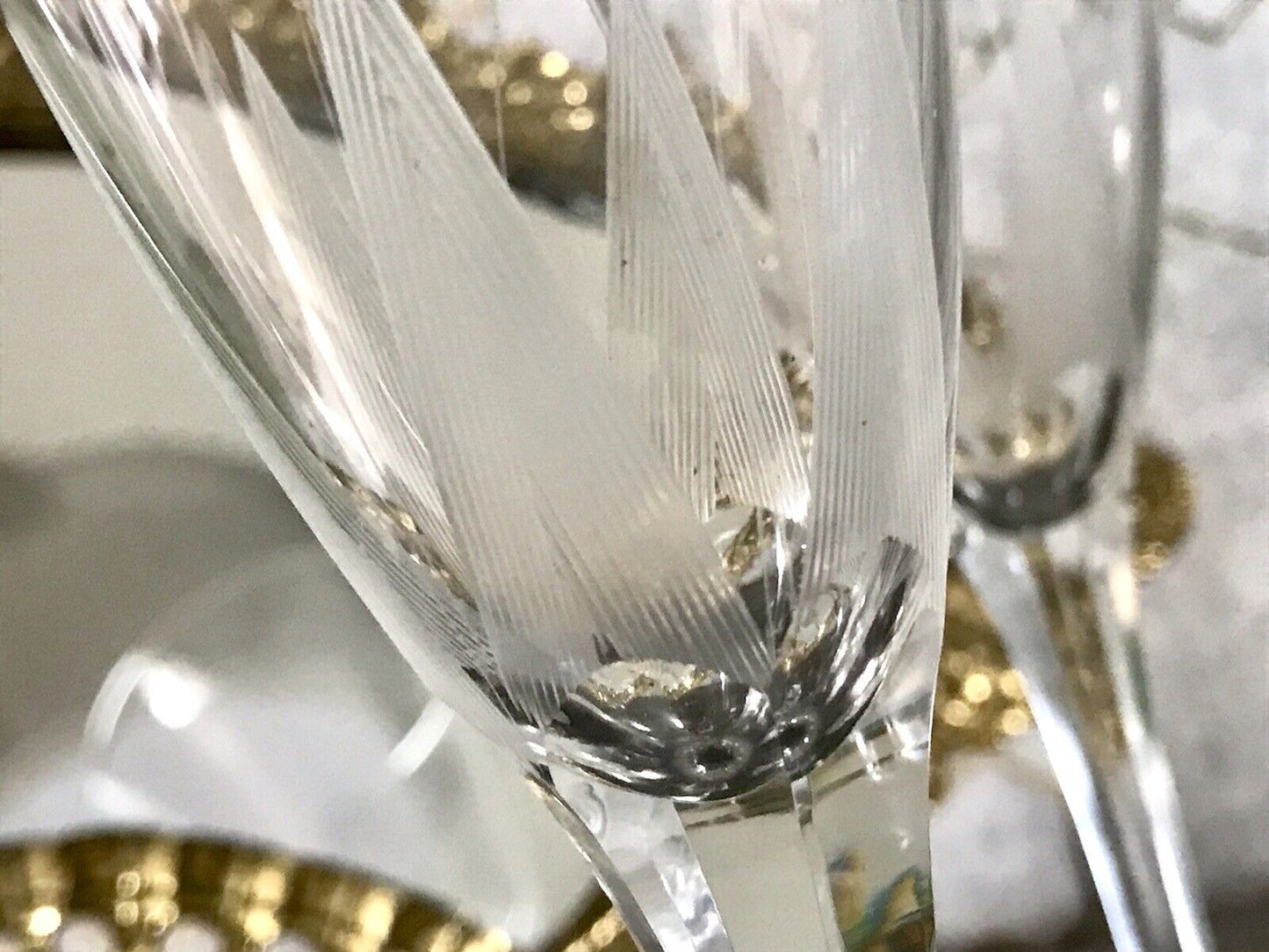 Antik Art Déco 5x Champagnerflöten Gläser Zeus Otto Rakel 40er Jahre Weisswasser