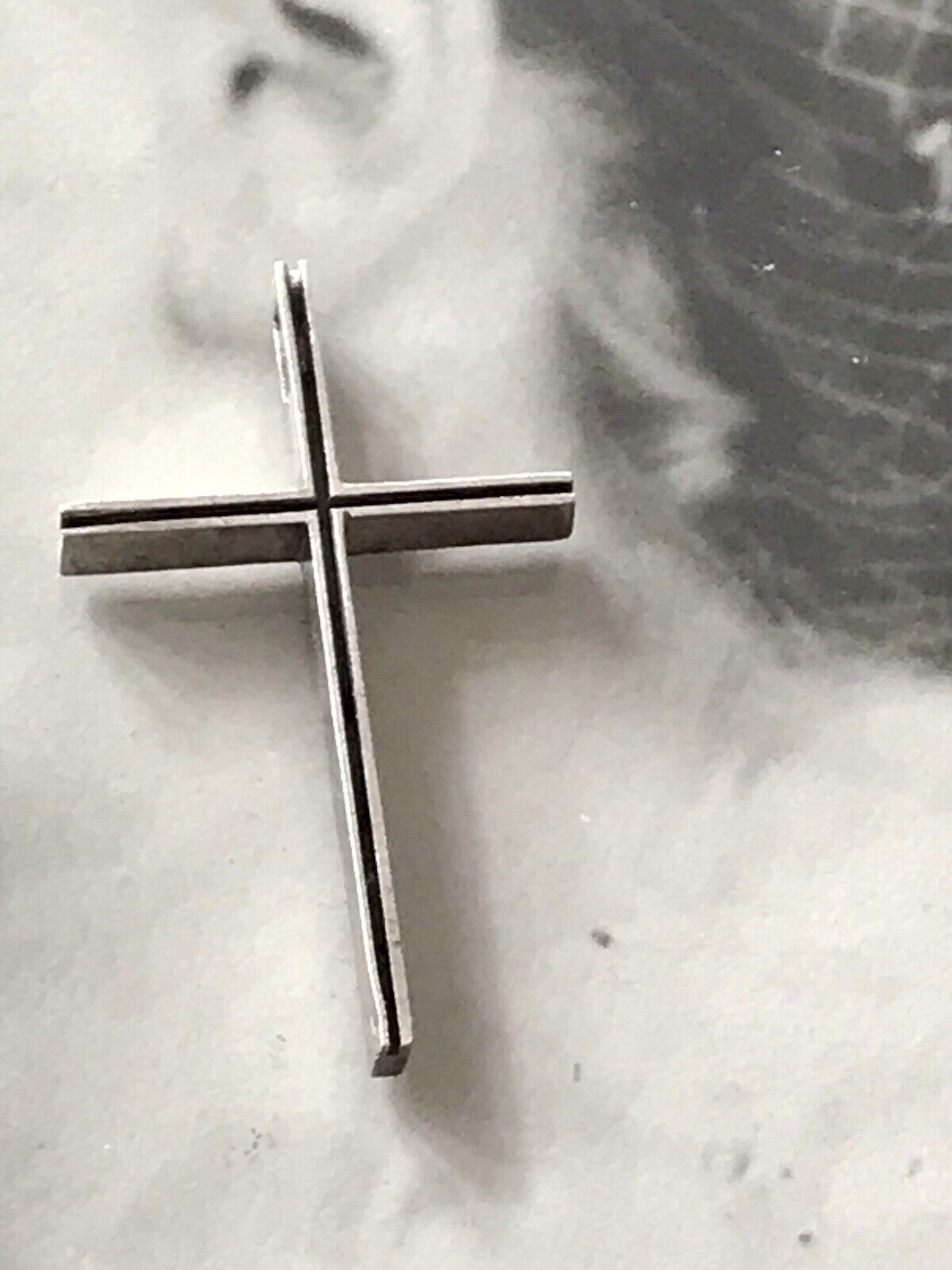 alt schöne Form Silber Kreuz Anhänger Kettenanhänger
