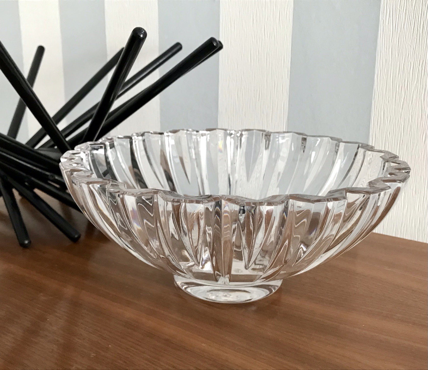 Villeroy&Boch Edel Vintage Designer Glas Schale signiert Kristallglas