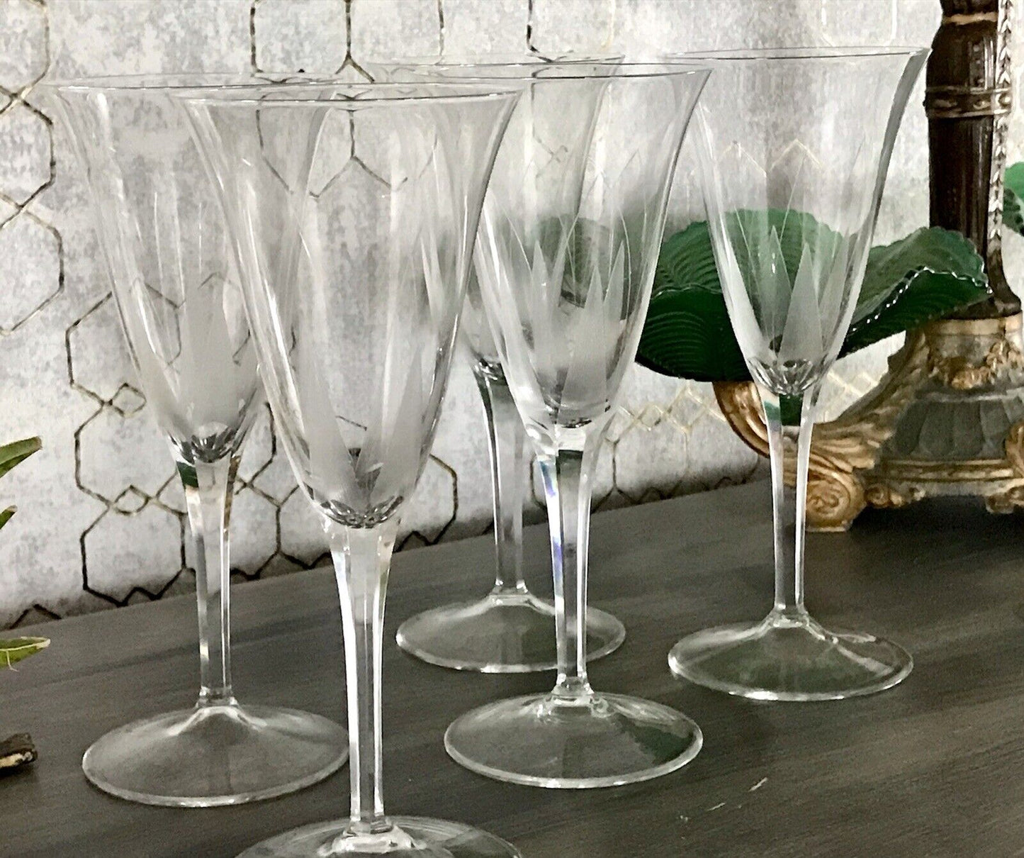 Antik Art Déco 5x Champagnerflöten Gläser Zeus Otto Rakel 40er Jahre Weisswasser