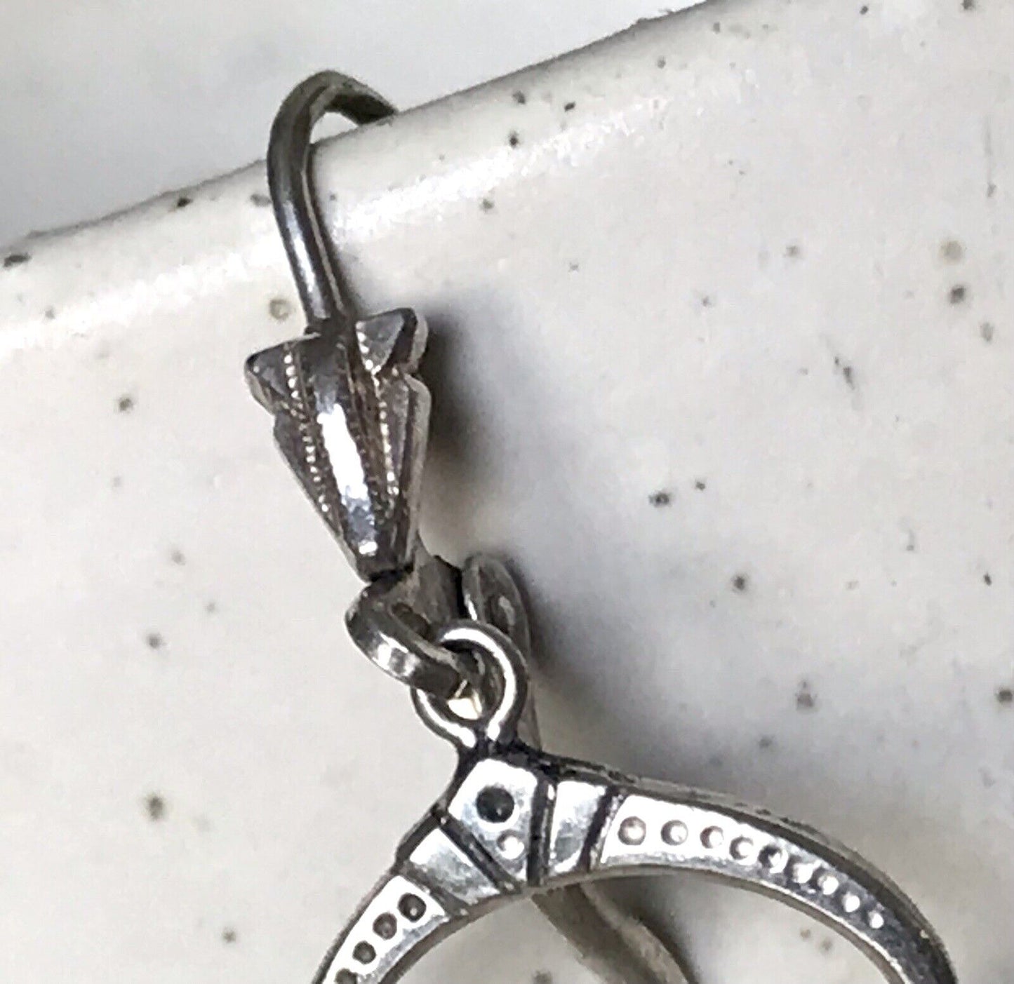 Vintage Ohrhänger Ohrringe Chandelier Hänger DAMEN Silber 900 SUPER Design