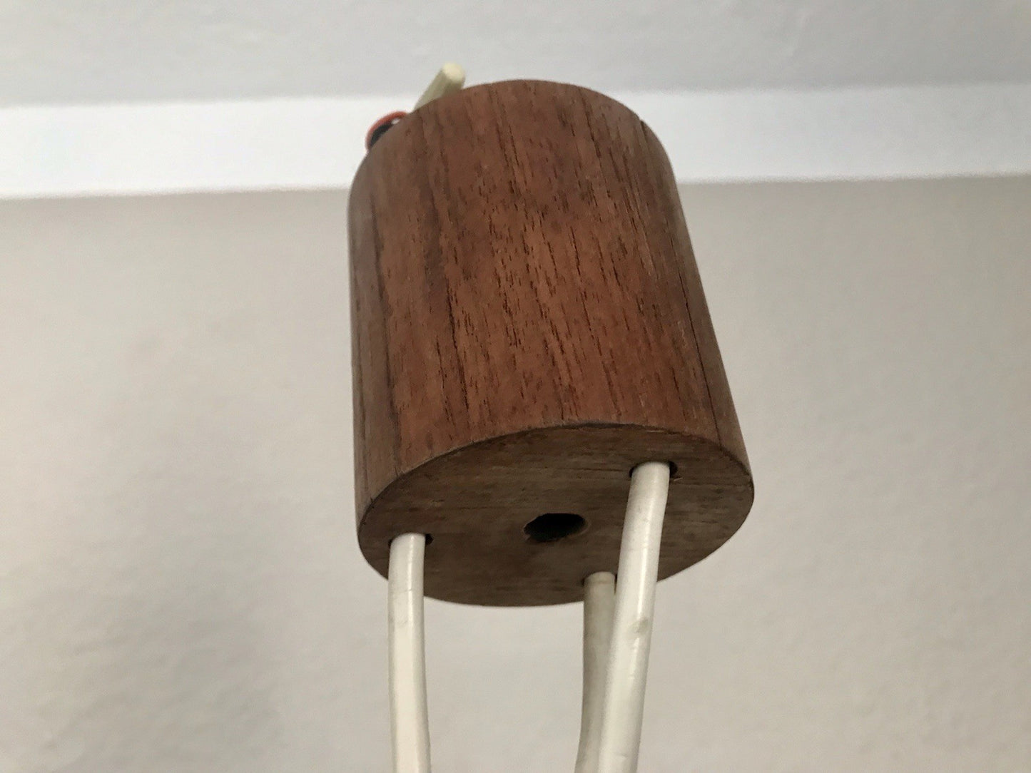Vintage Alt 60er Leuchte Deckenleuchte Lampe Leuchte String Ära MCM Teak Tripple