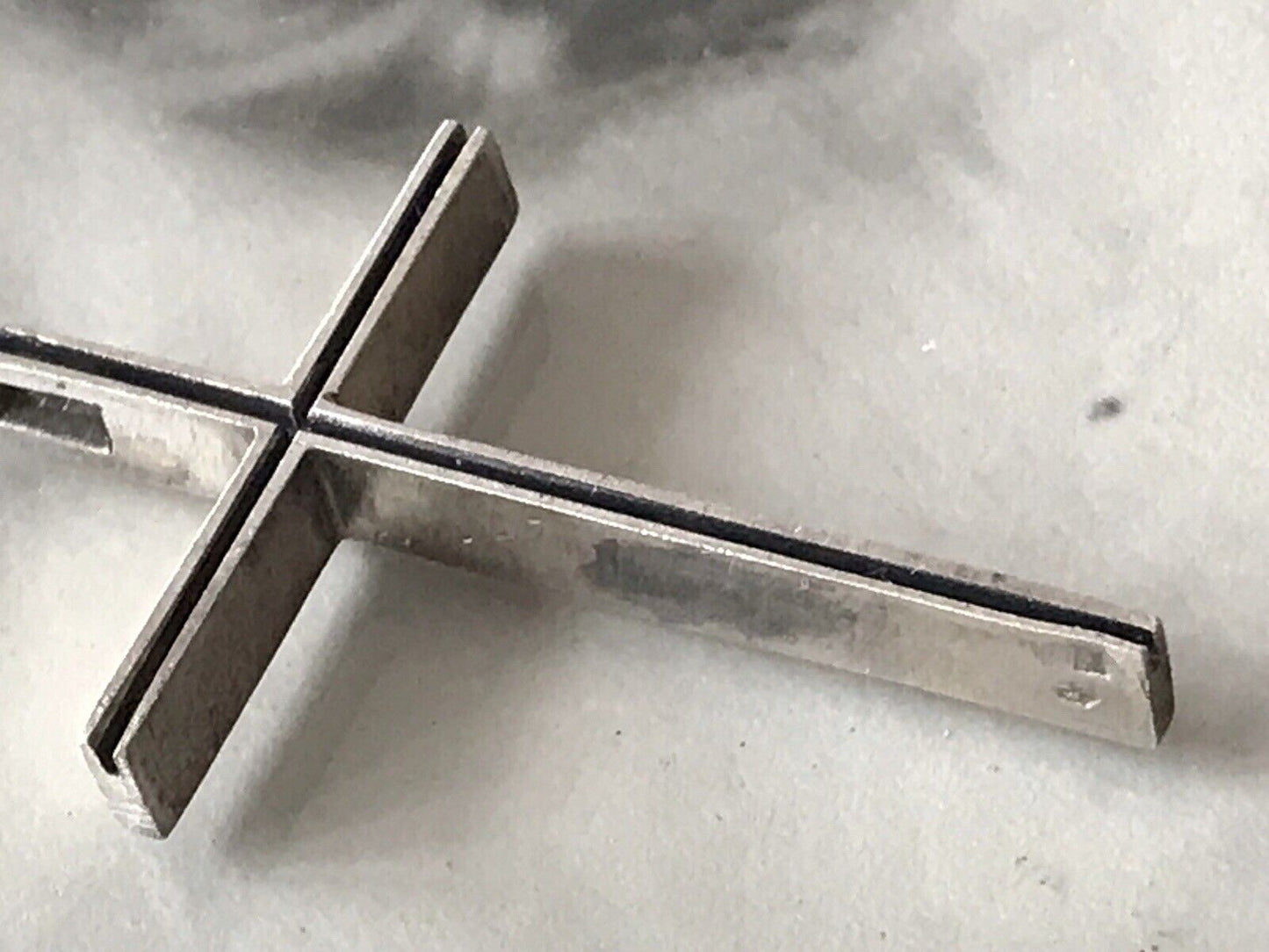alt schöne Form Silber Kreuz Anhänger Kettenanhänger