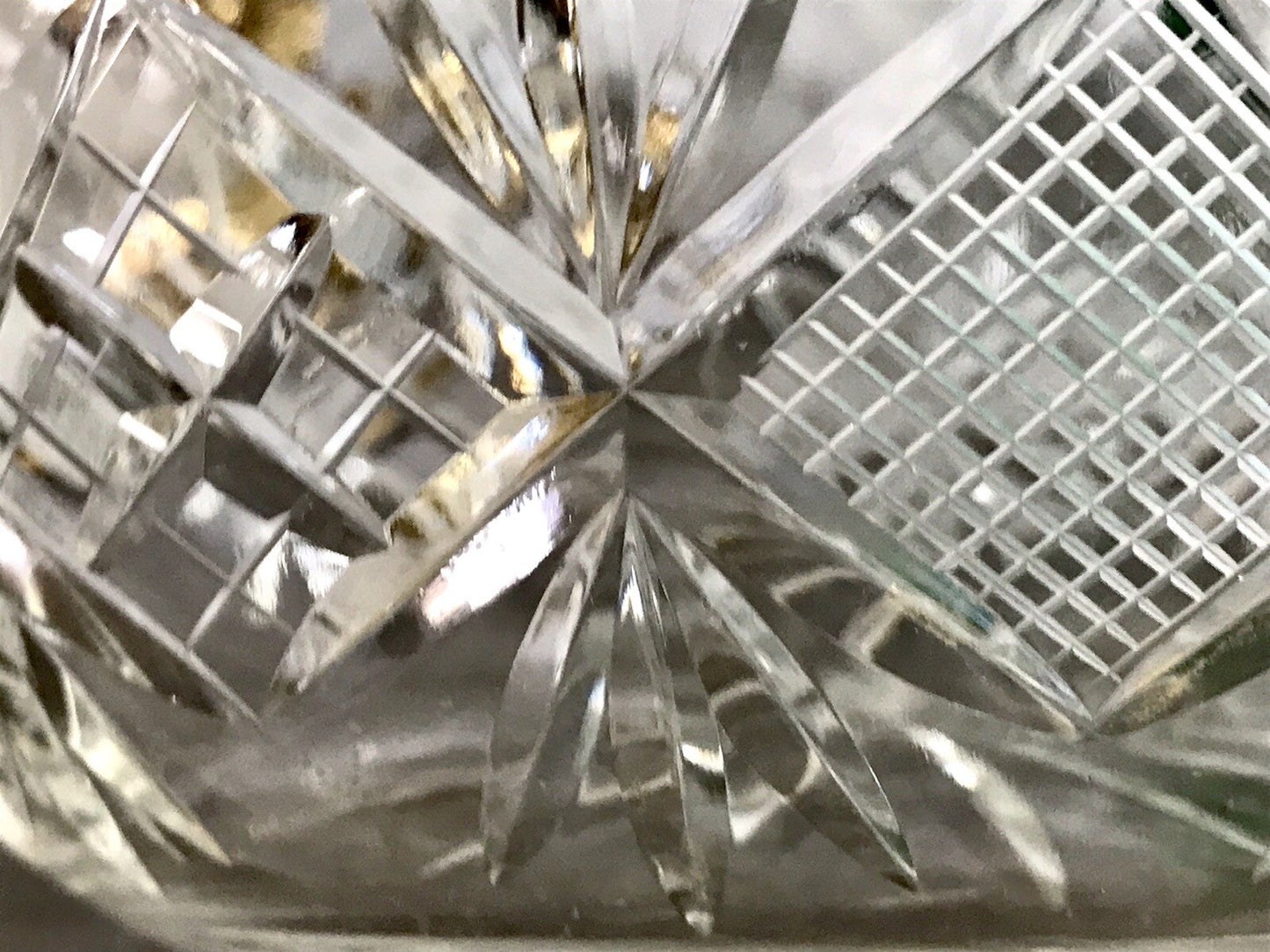 Antik Bleikristall Schale Glasschale Kristallglas Glas edel Salatschale Schlif