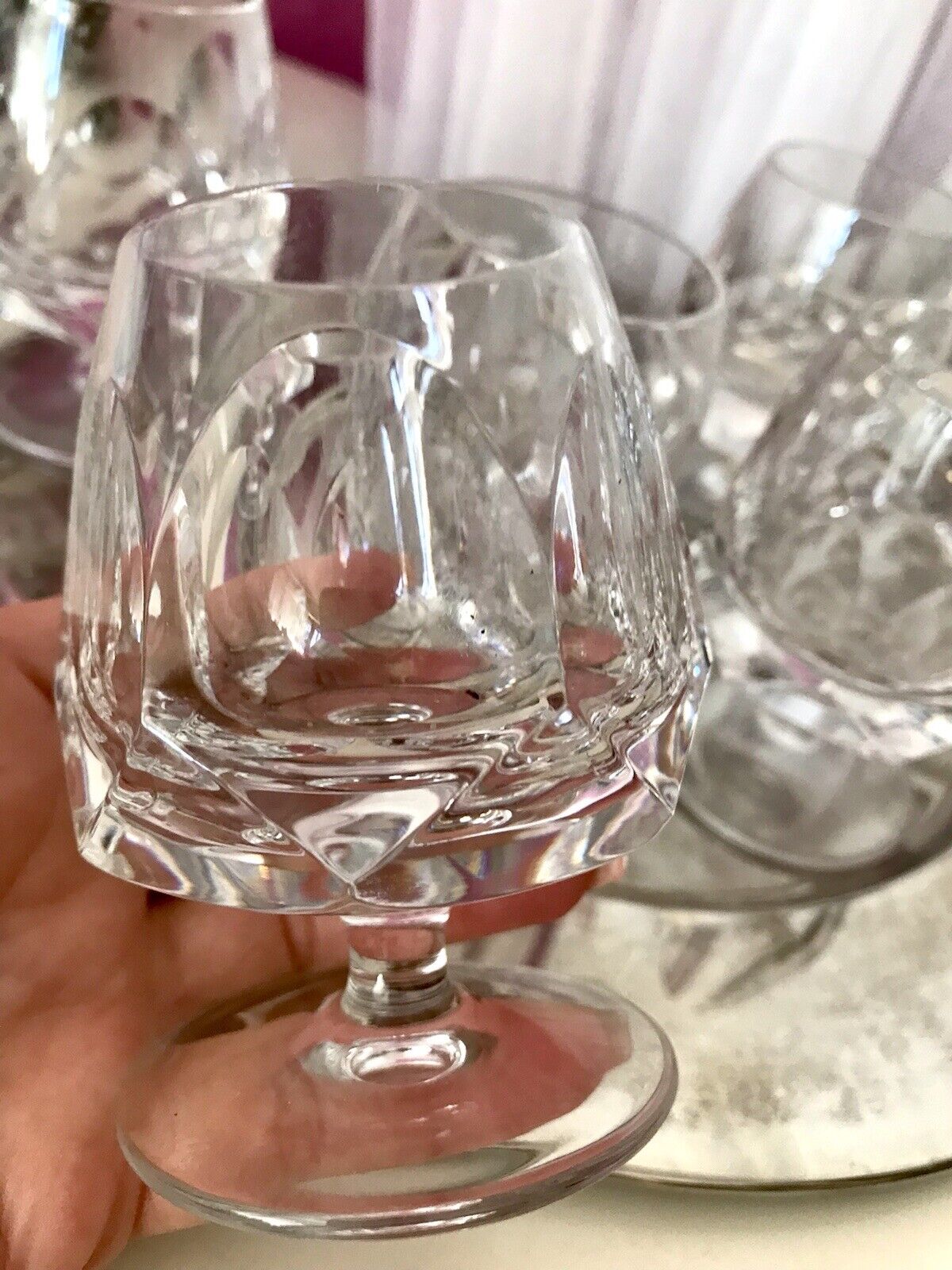Vintage EDEL 6 Cognacschwenker Cognac Gläser Kristallglas Nachtmann Alexandra