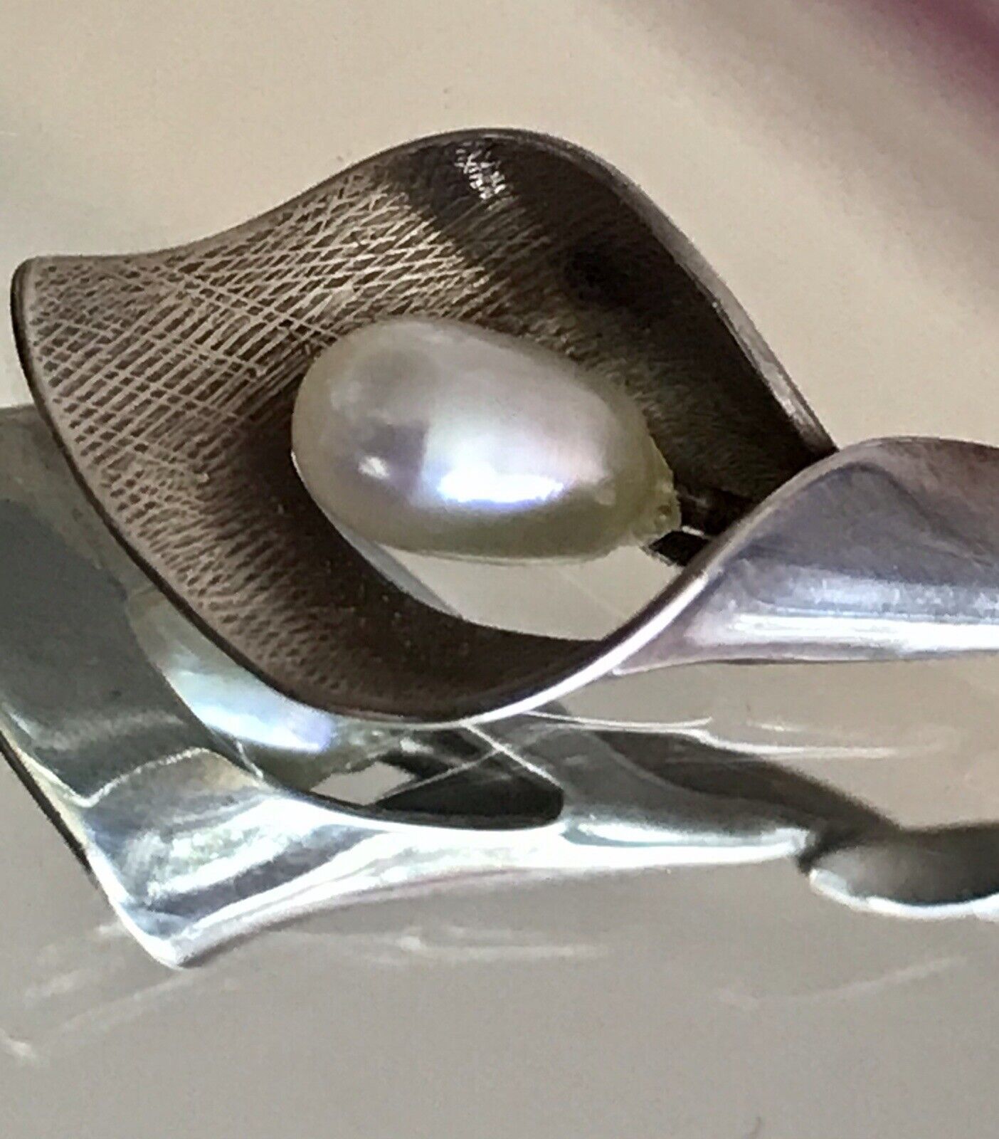 Antik Jugendstil Anhänger Kettenanhänger Silber Perle SO SCHÖN!