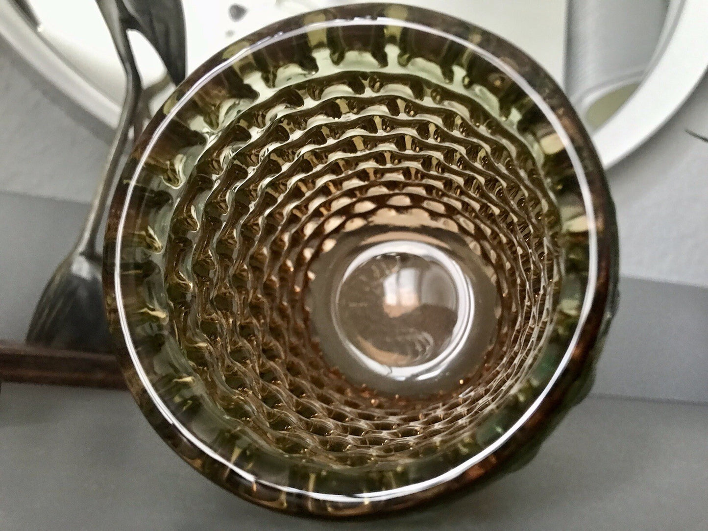 Vintage Designer Vase Glasvase Glas mundgeblasen WMF Erich Jachmann