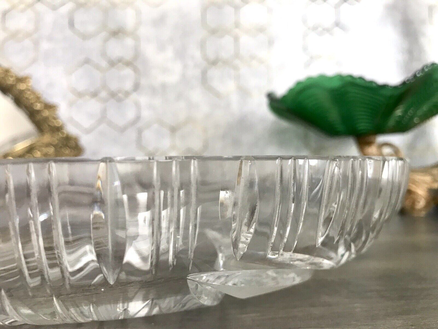Vintage Bleikristall Schale Glasschale Kristallglas Glas Schliff EDEL wundervoll