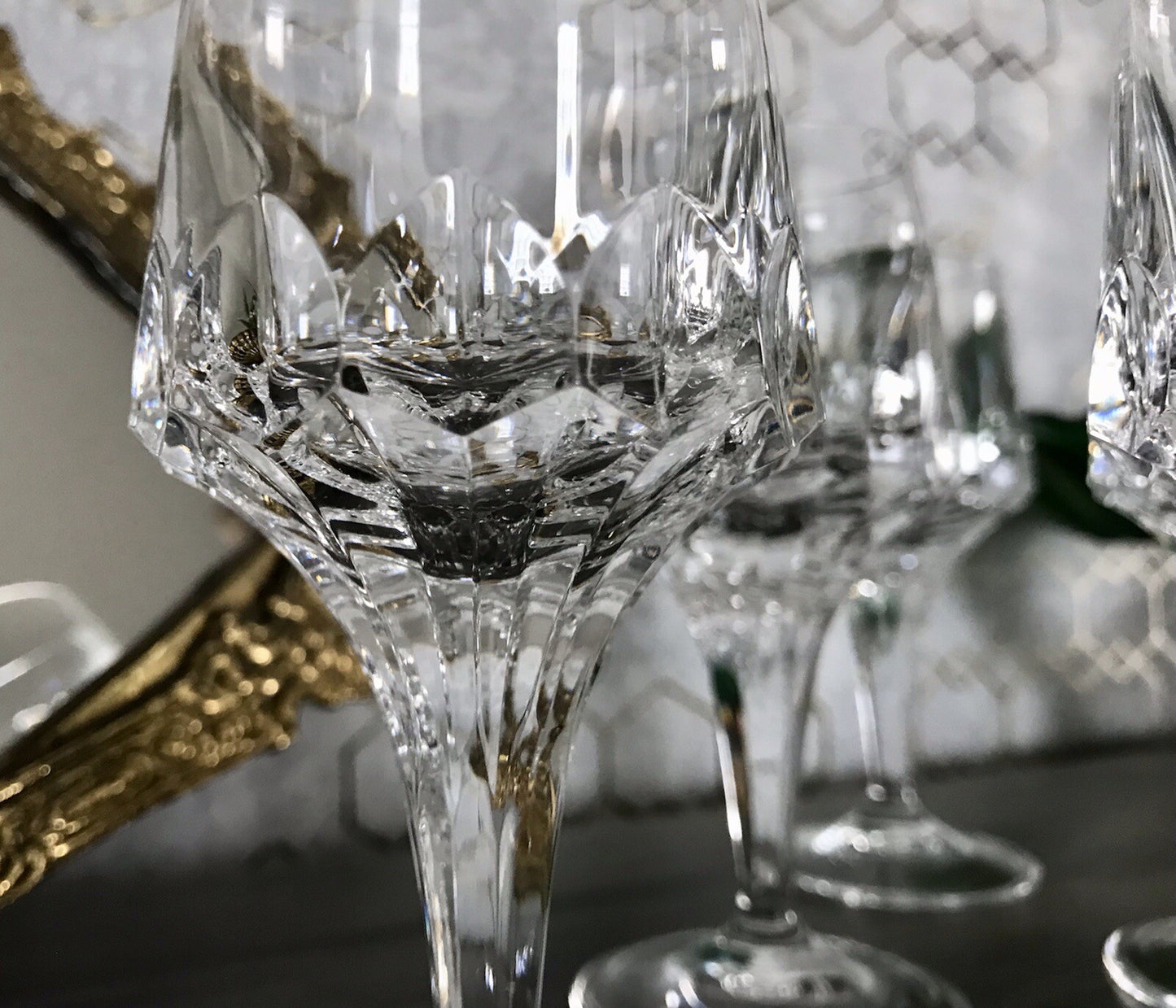 Vintage Edel 6x Weingläser Gläser Kristallglas Peill & Putzler Bleikristall