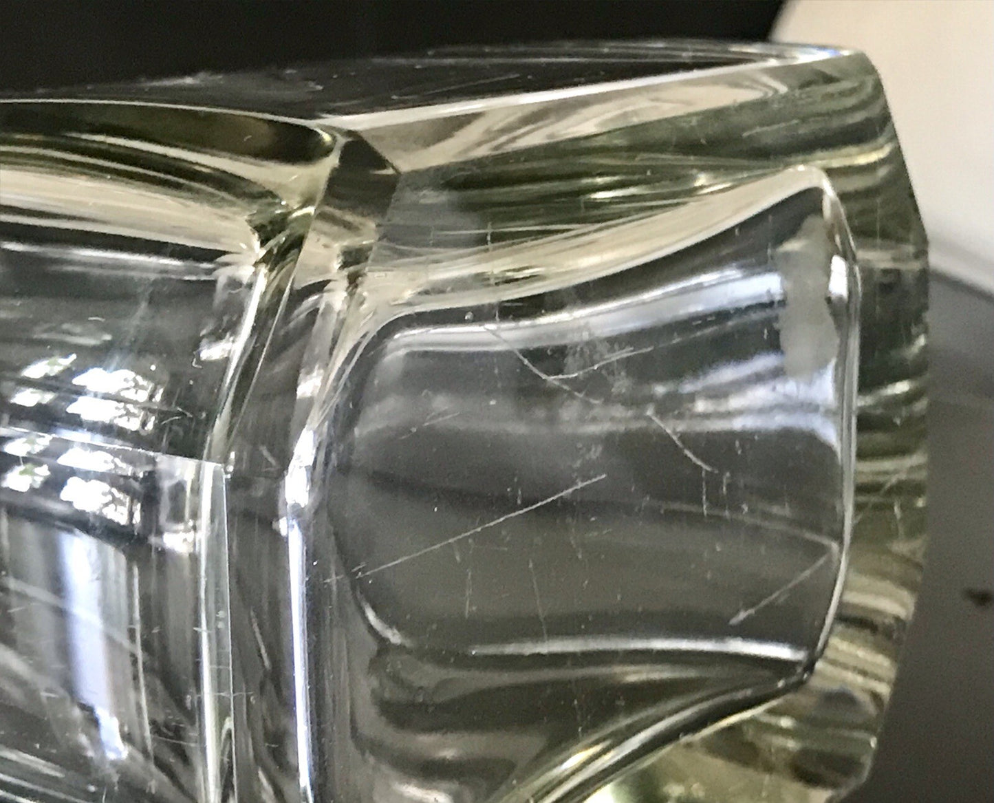 Antik Art Déco Kristallglas Design Palda? Moser? Karaffe EDEL geometrisch
