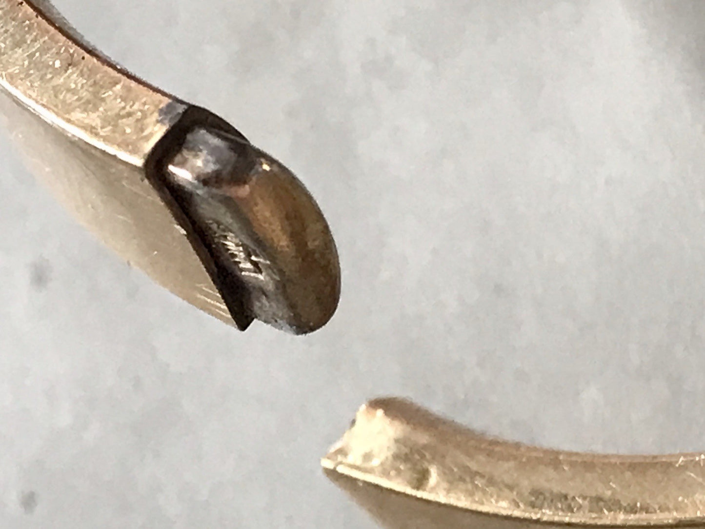 Antik Vintage Armband Armreif Klapp- Armspange Amerik. Doublè vergoldet gold