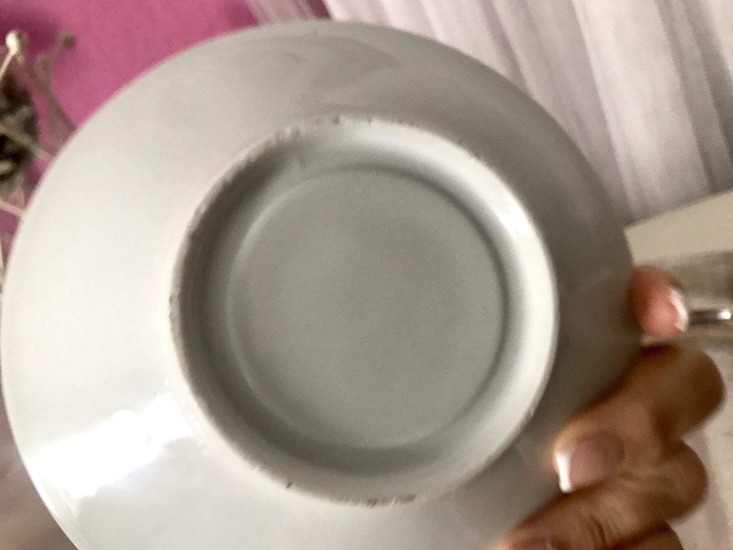 Antik Porzellan Andenken Becher Gedeck Sammeltasse Tasse „Dem Hausherrn“
