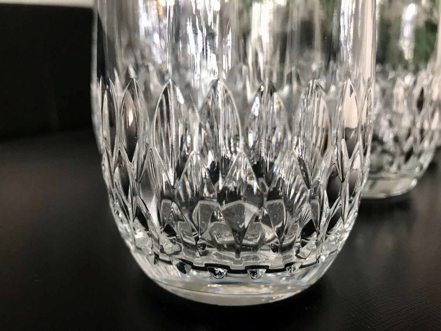 Vintage 6 EDEL Wassergläser Trinkbecher Glas Kristallglas