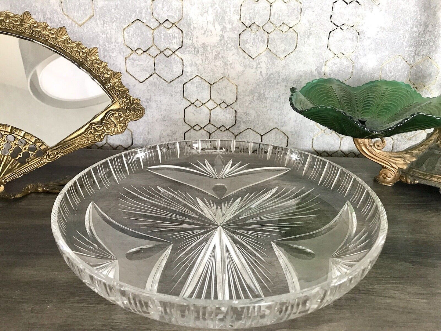 Vintage Bleikristall Schale Glasschale Kristallglas Glas Schliff EDEL wundervoll