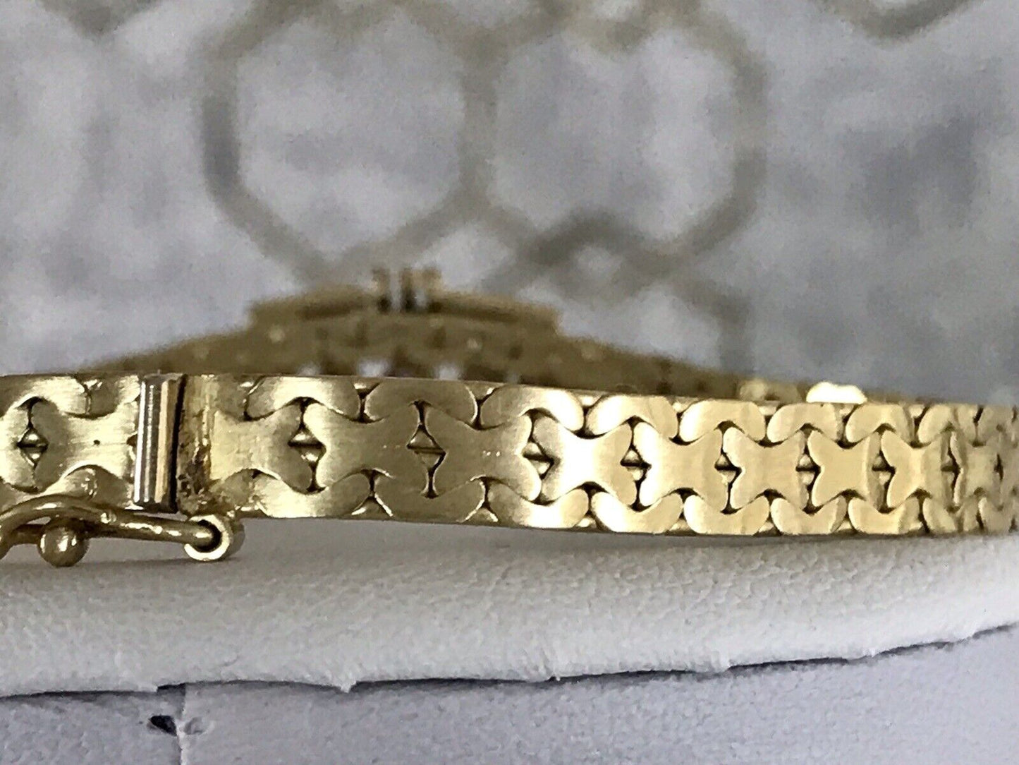 Antik Art Déco 835 Silber Armband vergoldet Rubine WUNDERVOLL