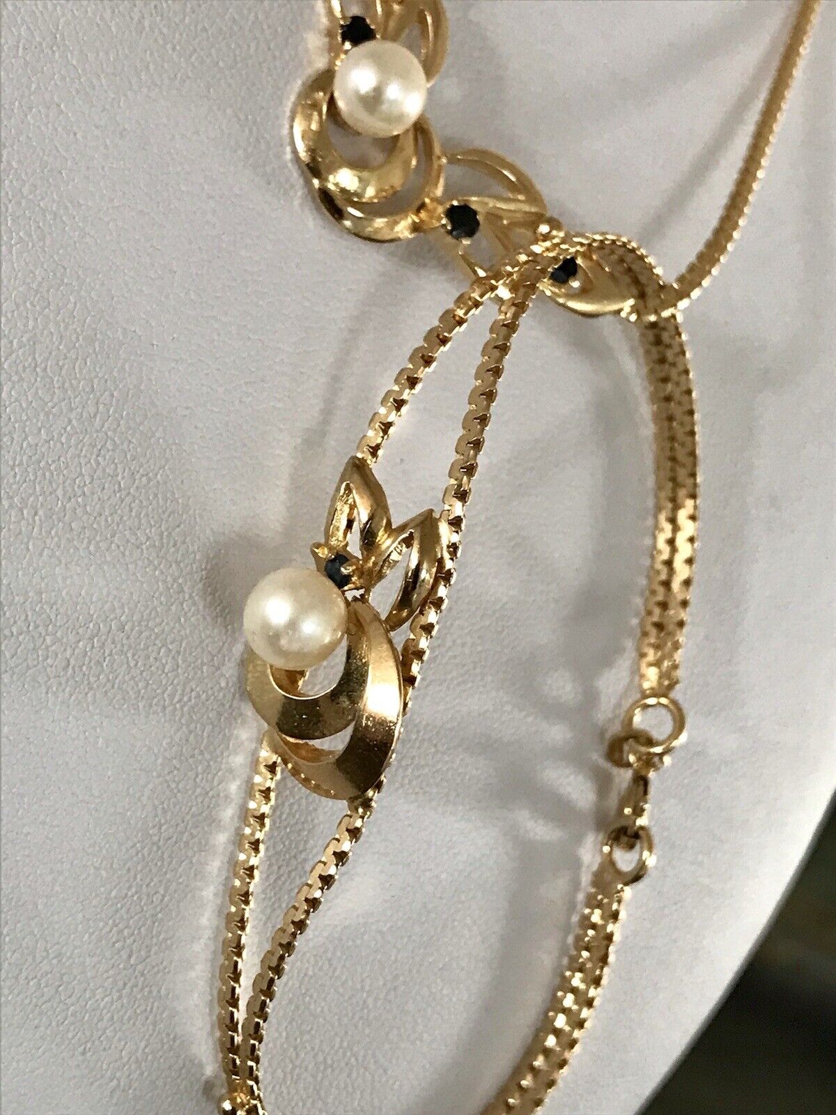 Vintage Set 835 Silber vergoldet Schmuck Kette Halskette Collier & Armband