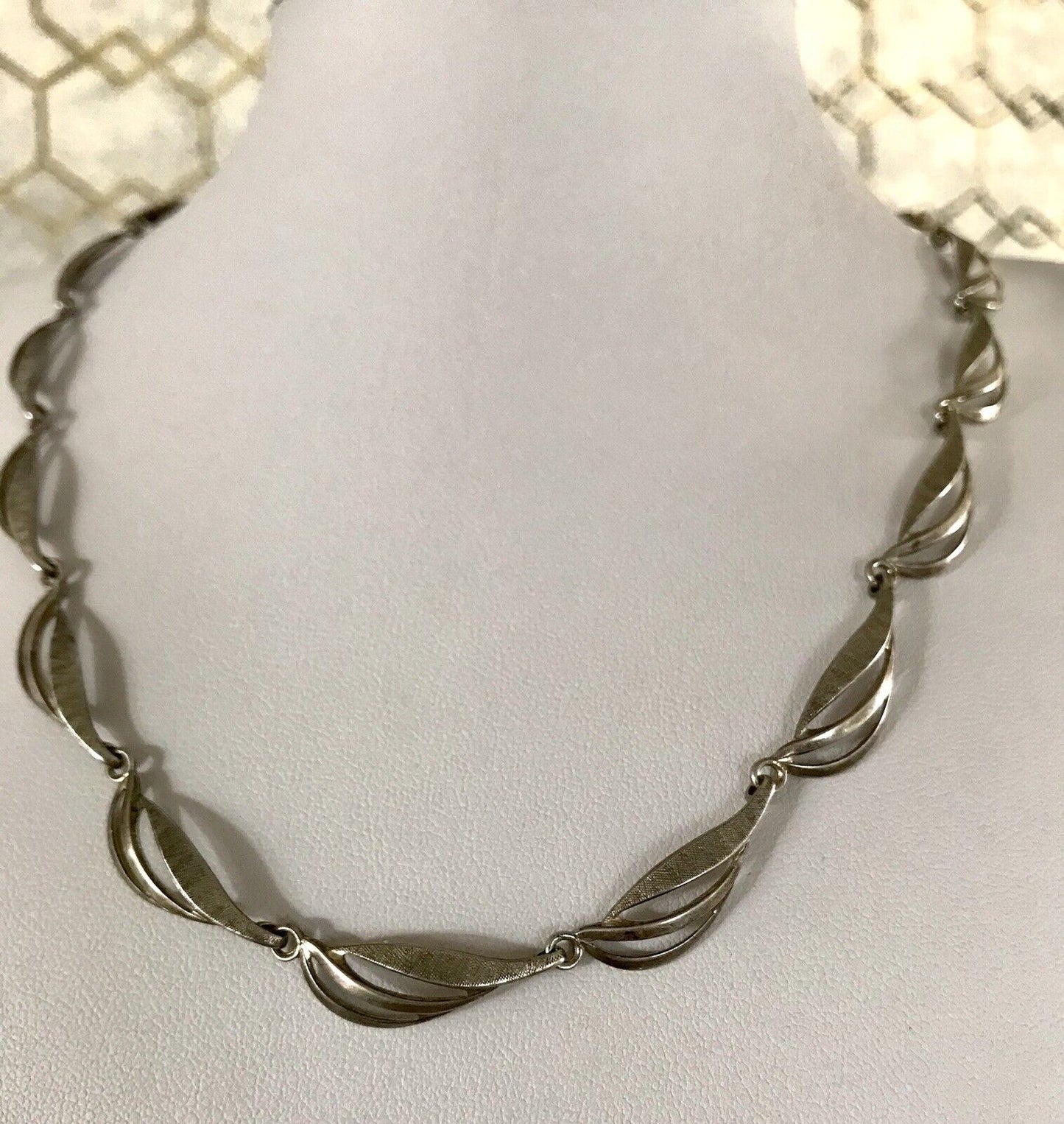 Alt Vintage Edel 800 Silber Collier Halskette