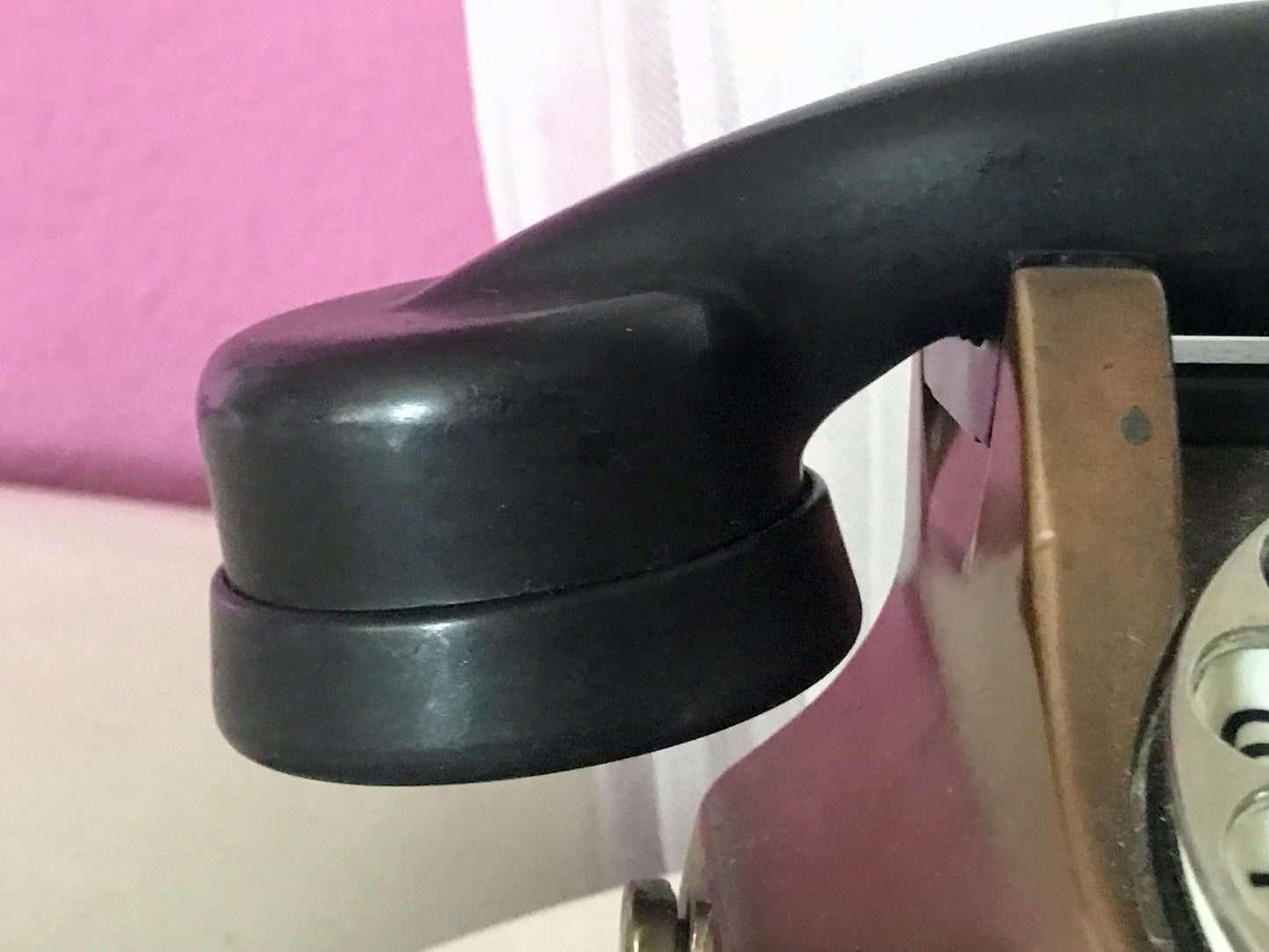 alt 50er beinahe antik FTR Bell Telefon Bakelit Kupfer sehr dekorativ schwer