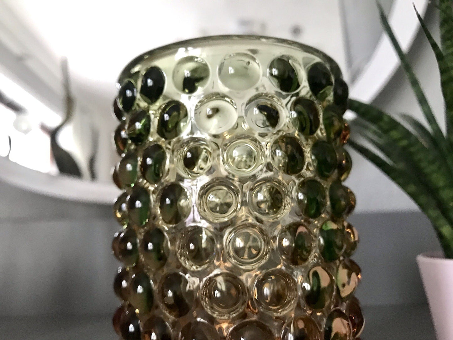 Vintage Designer Vase Glasvase Glas mundgeblasen WMF Erich Jachmann