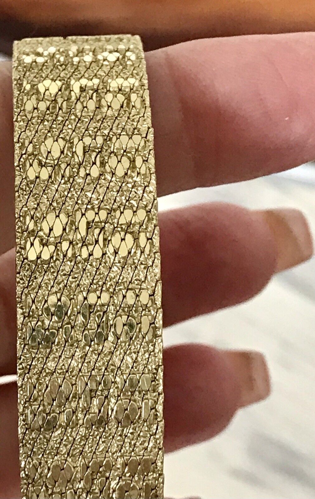 Vintage wunderschönes Teppicharmband Armband vergoldet Amer. Doublè Andreas Daub