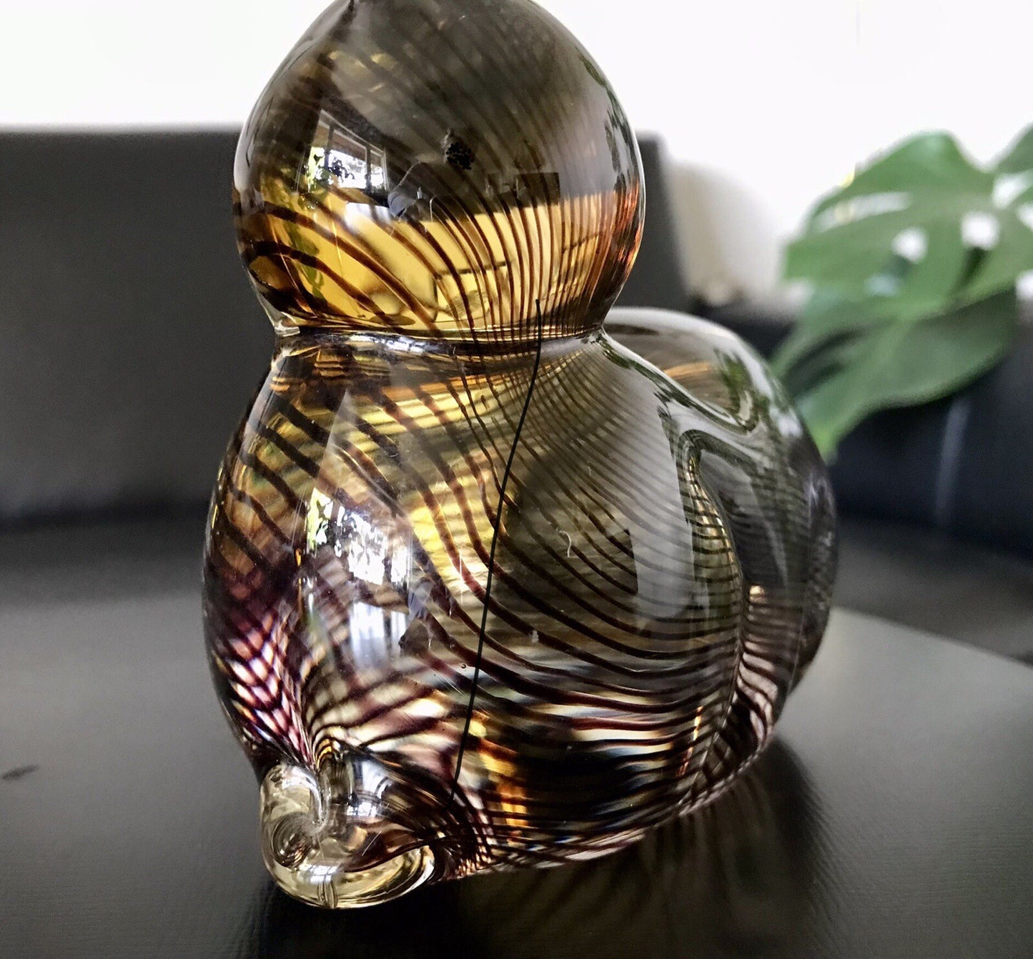 Vintage Murano? 60er Katze Figur Skulptur Briefbeschwerer Glas mundgeblasen
