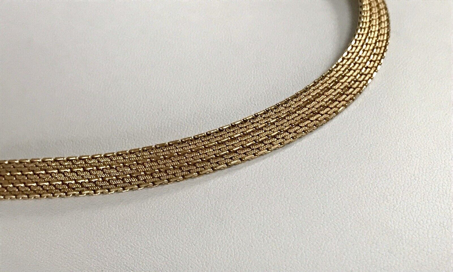 Vintage 60er MP Collier Halskette Amerik. Doublè gold Choker Statement SCHÖN