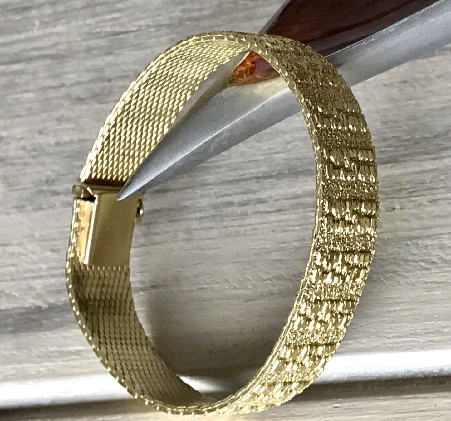Vintage wunderschönes Teppicharmband Armband vergoldet Amer. Doublè Andreas Daub