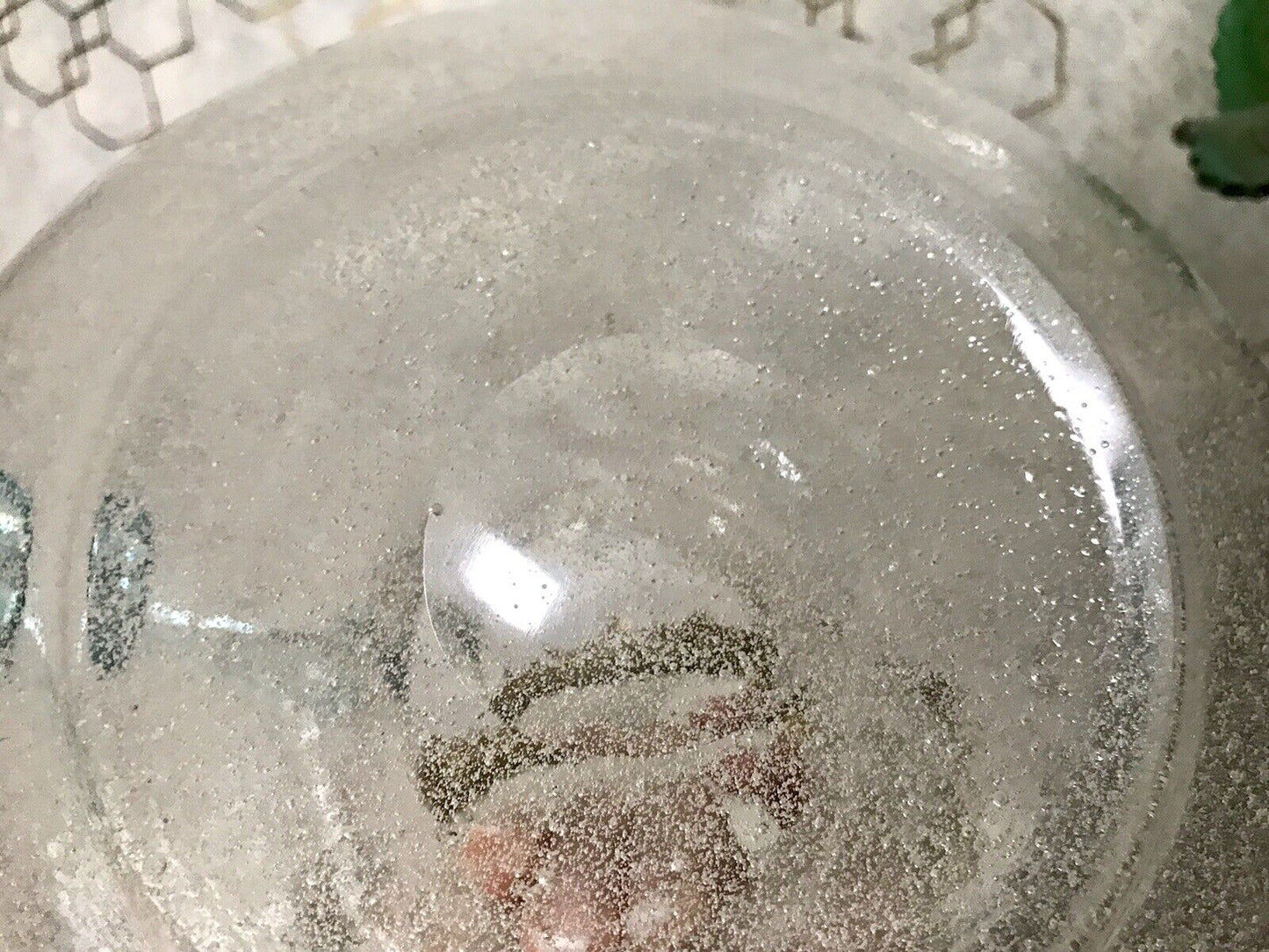 Vintage Glaskunst Kanne Krug Glaskrug Karaffe Glasvase Glas Schaumglas